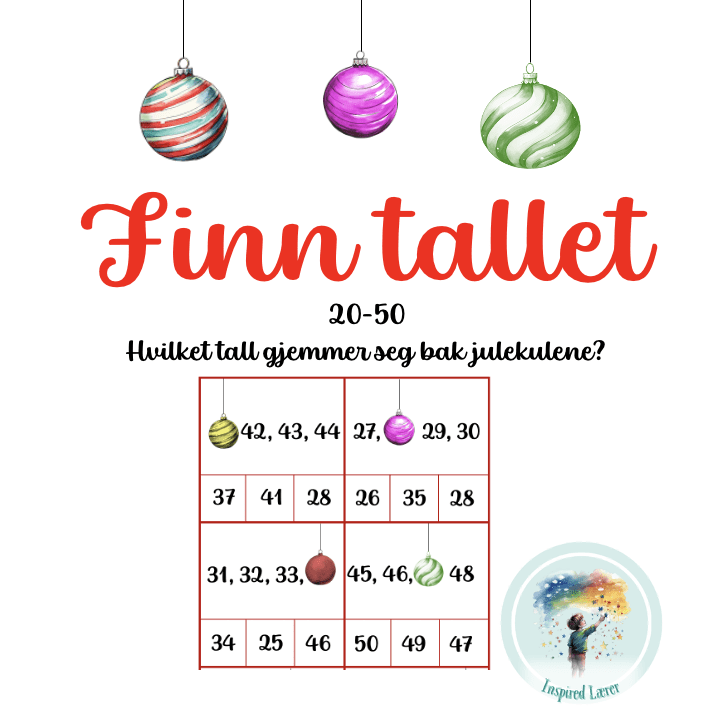 Jul – Finn tallet 20-50