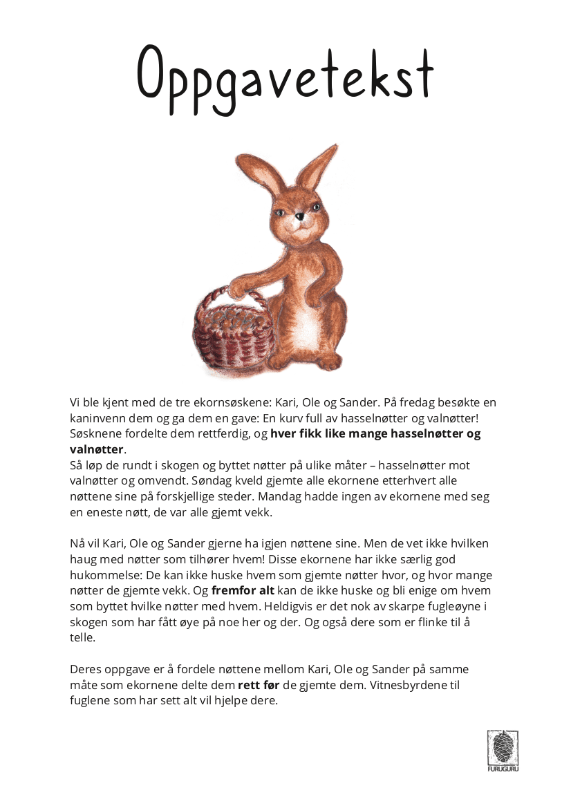 Ekorn - mattespill for uteskole - Bilde 2