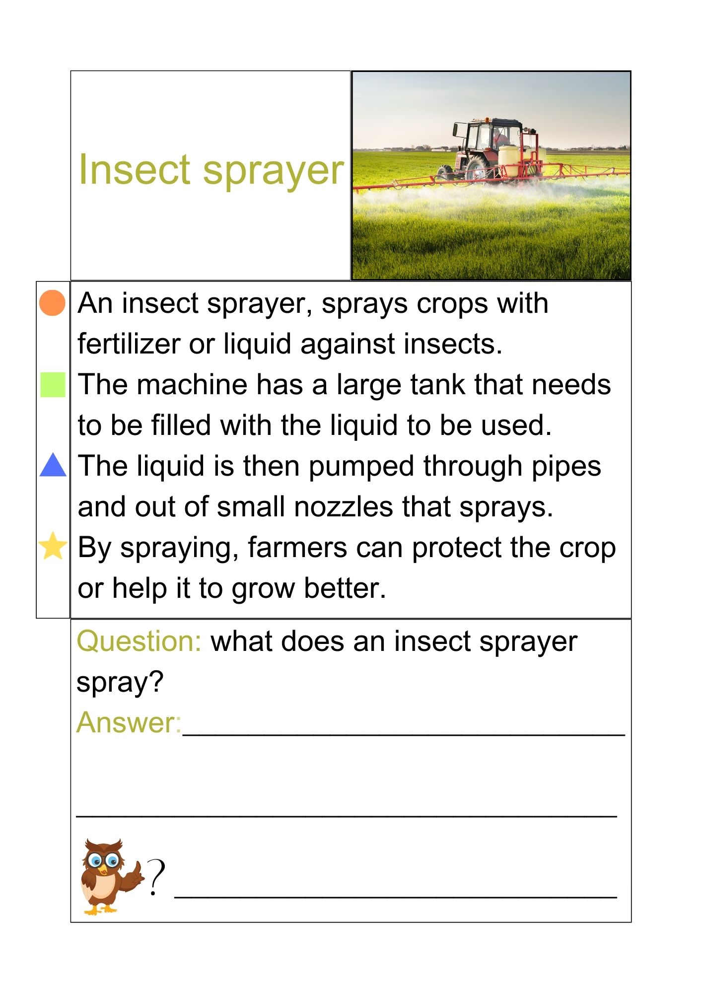Read & answer 1- short text assignements - tractor & equipment - Bilde 6