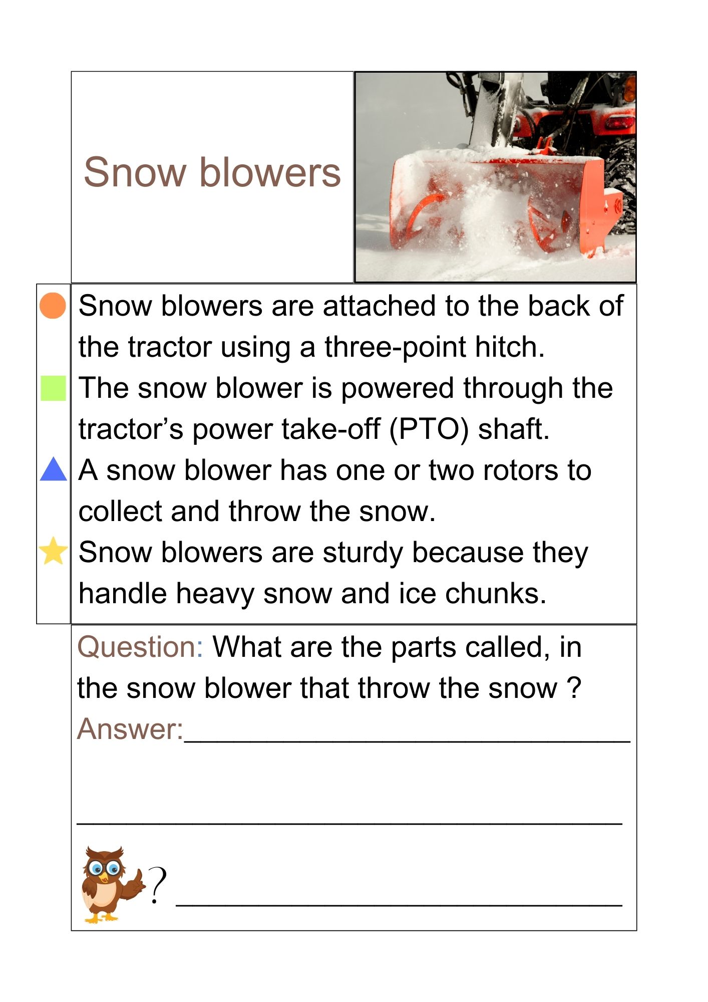 Read & answer 1- short text assignements - tractor & equipment - Bilde 10