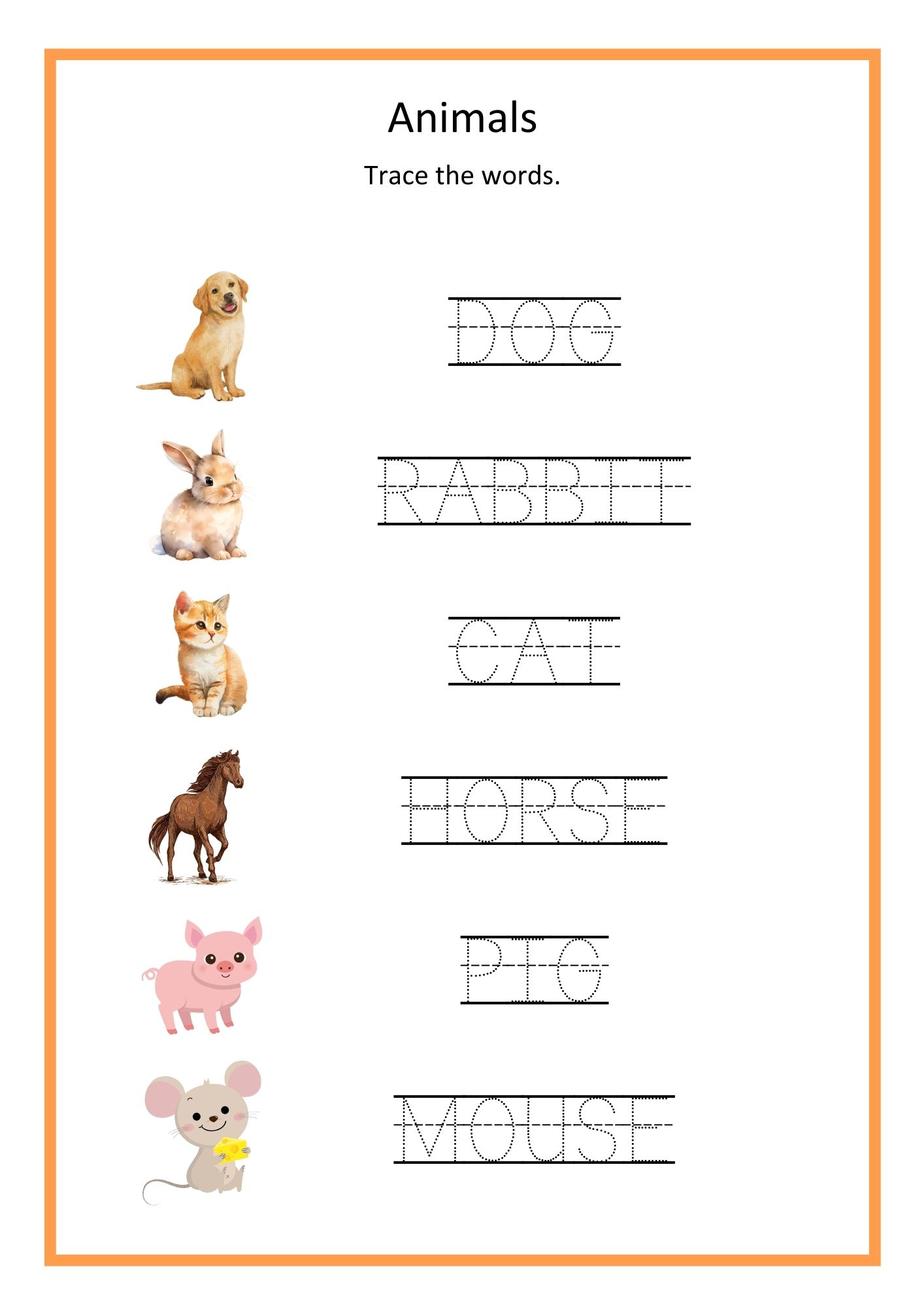 My first english words 1- colors, animals and fruits - Bilde 3