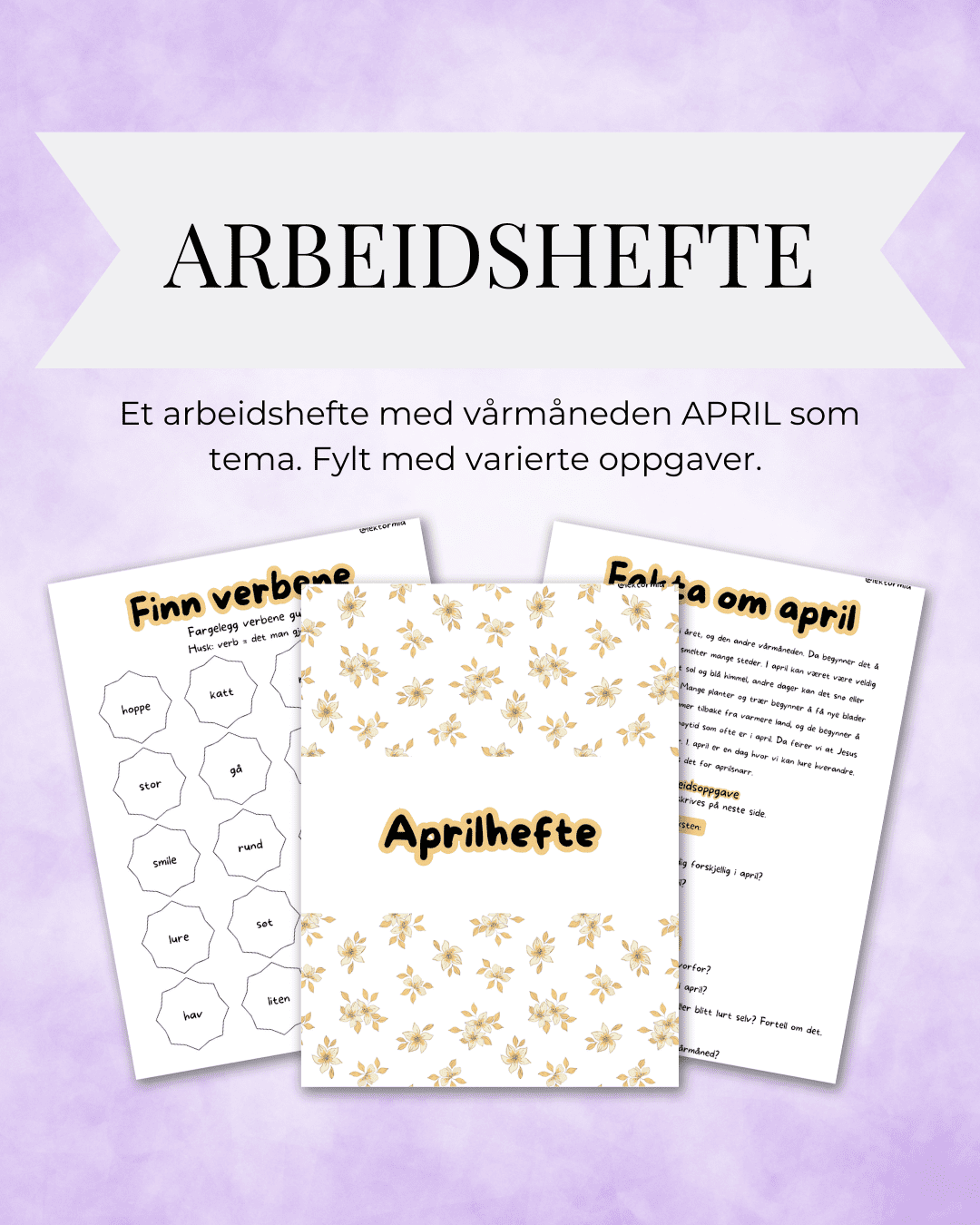 Arbeidshefte April