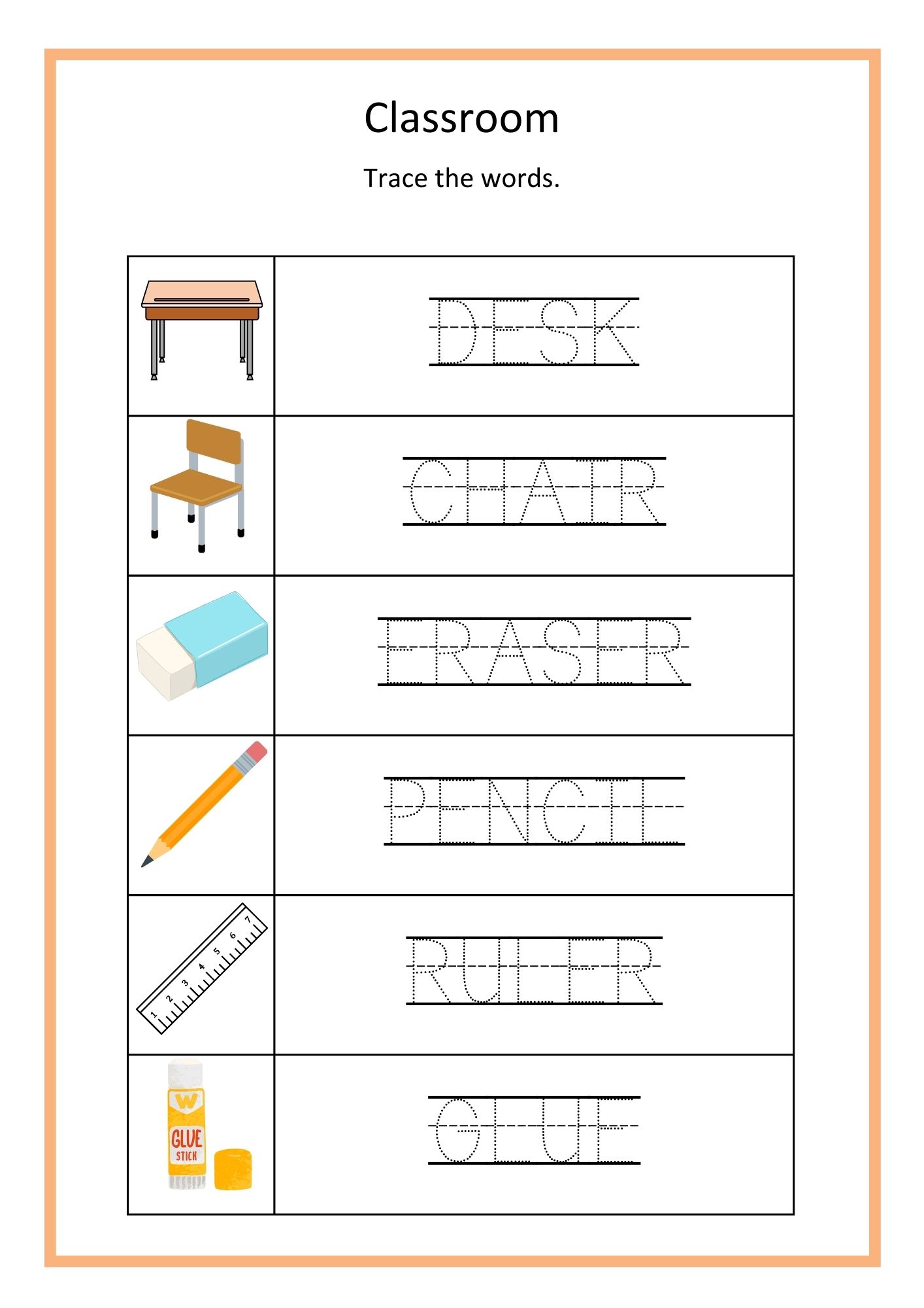 My first english words 4 - classroom, body and beach - Bilde 3