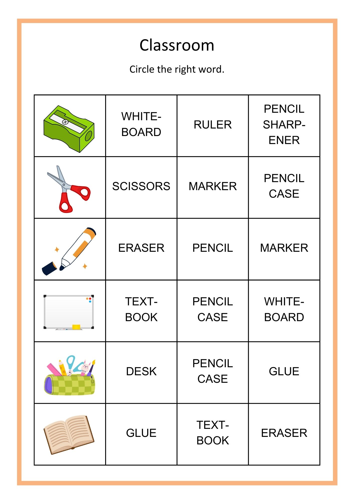 My first english words 4 - classroom, body and beach - Bilde 5