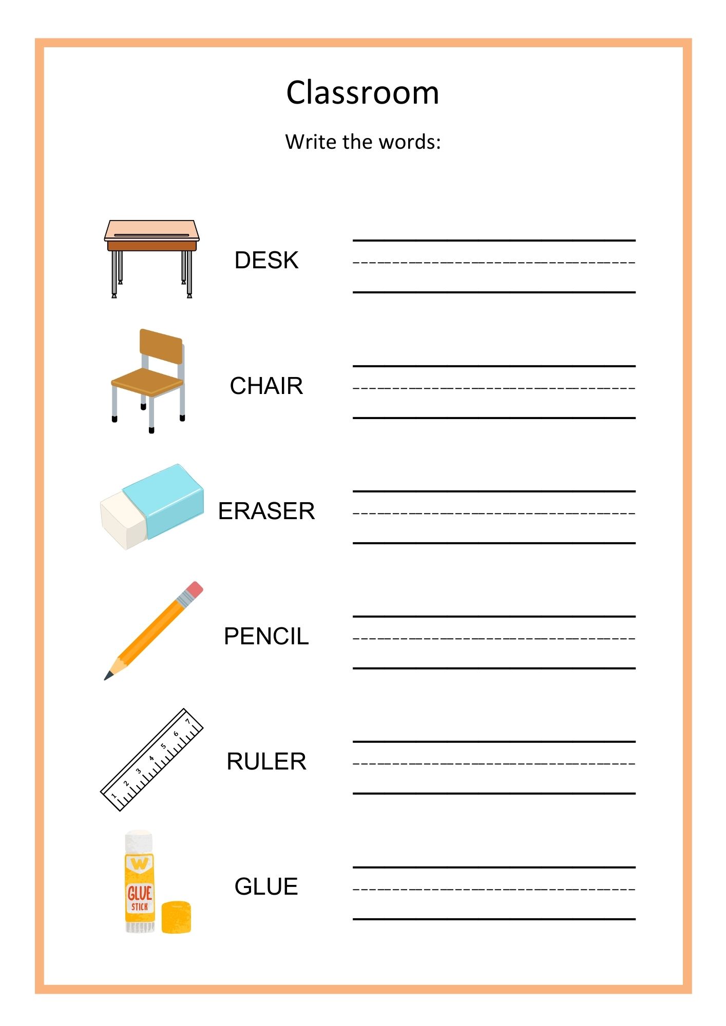 My first english words 4 - classroom, body and beach - Bilde 7