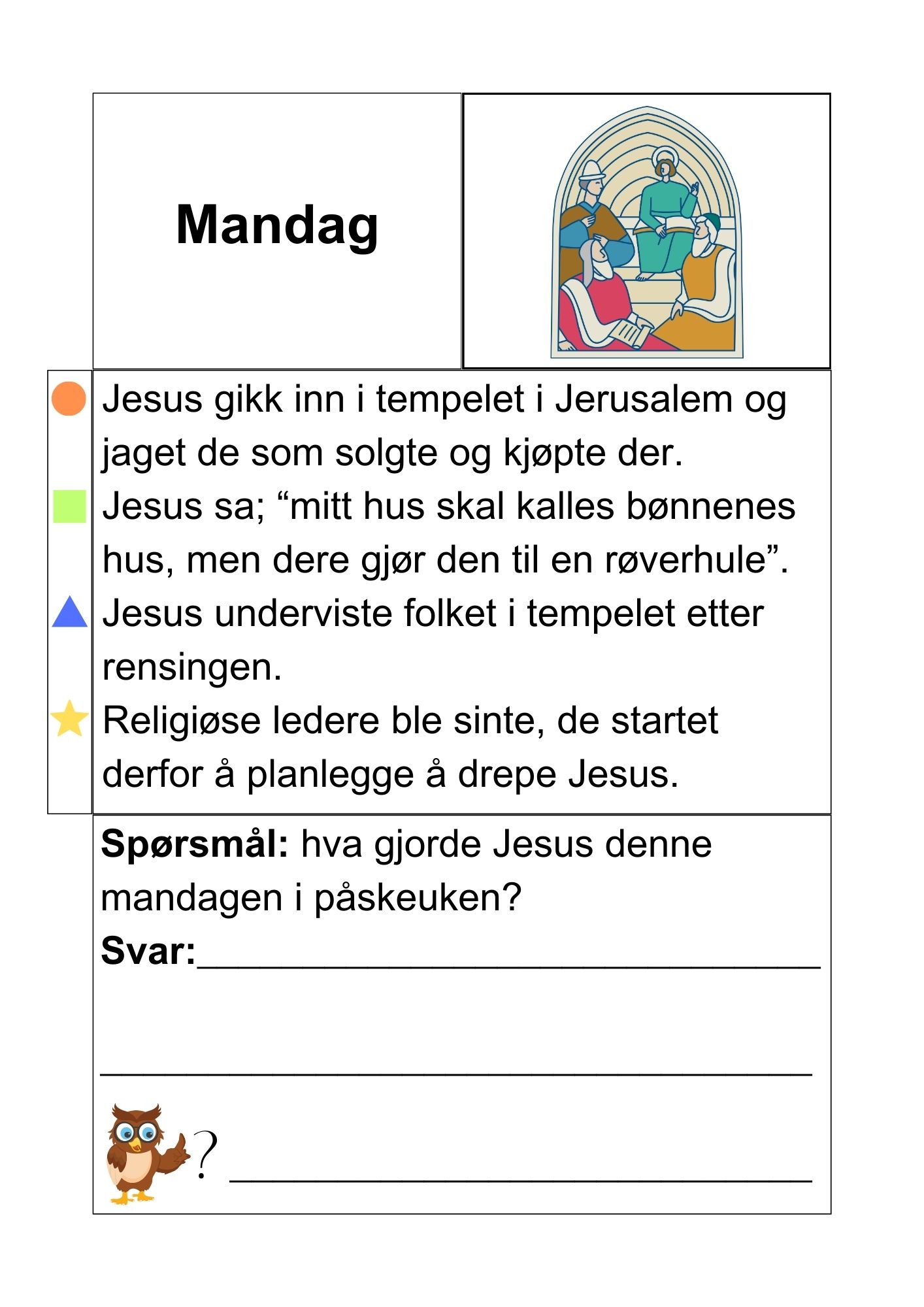 Påskeevangeliet i små tekstoppgaver + påskeoppgaver og aktiviteter - Bilde 3