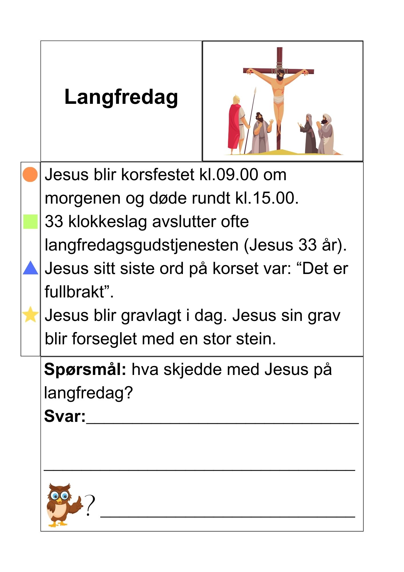 Påskeevangeliet i små tekstoppgaver + påskeoppgaver og aktiviteter - Bilde 7