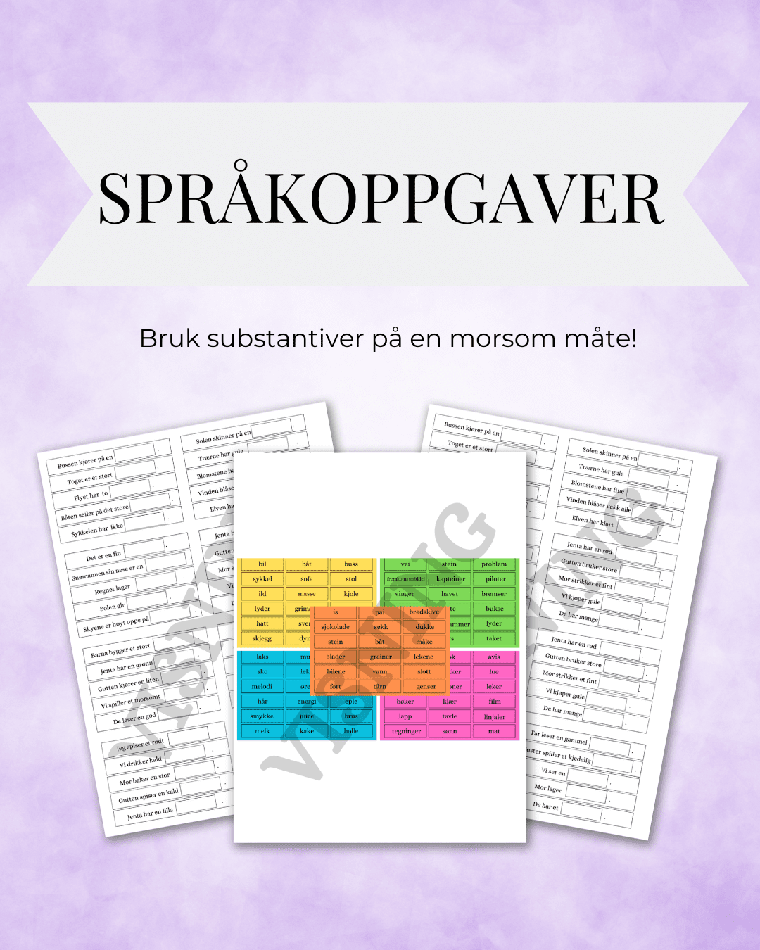 Substantiv - kreative setninger
