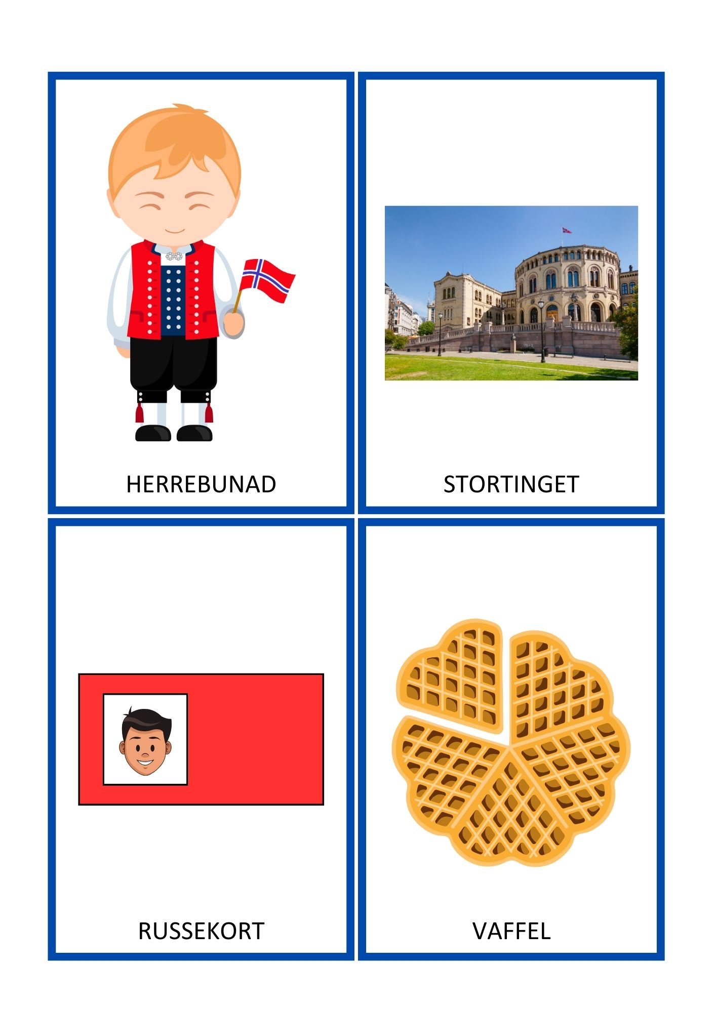 17.mai - begrepskort & memorykort - Bilde 5