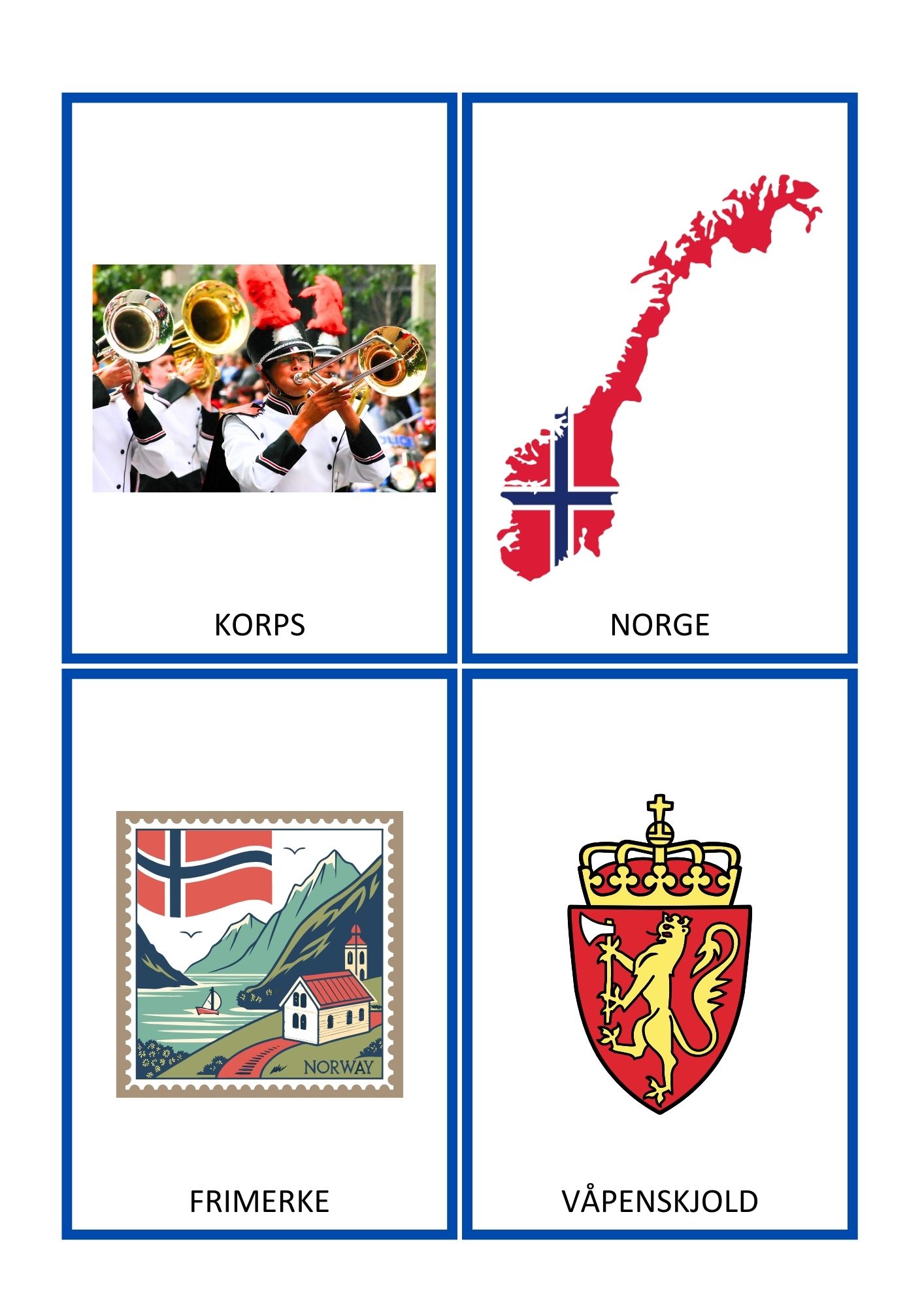 17.mai - begrepskort & memorykort - Bilde 8