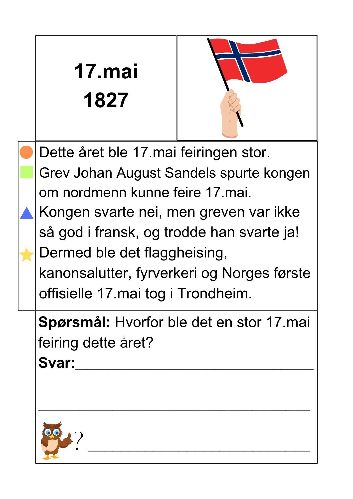 Les og svar - små tekstoppgaver 6 - 17.mai fra grunnloven til russetog - Bilde 8