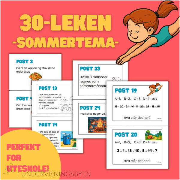 30-leken -SOMMERTEMA-UTESKOLE