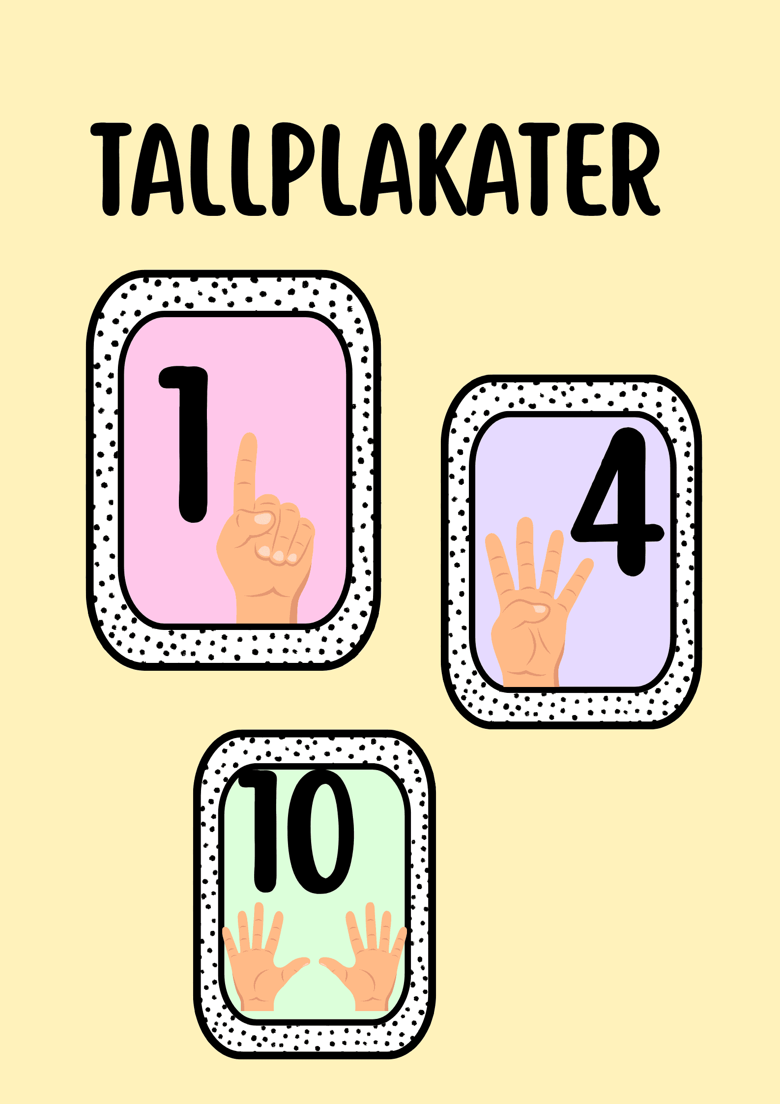Tall plakater(1-10)