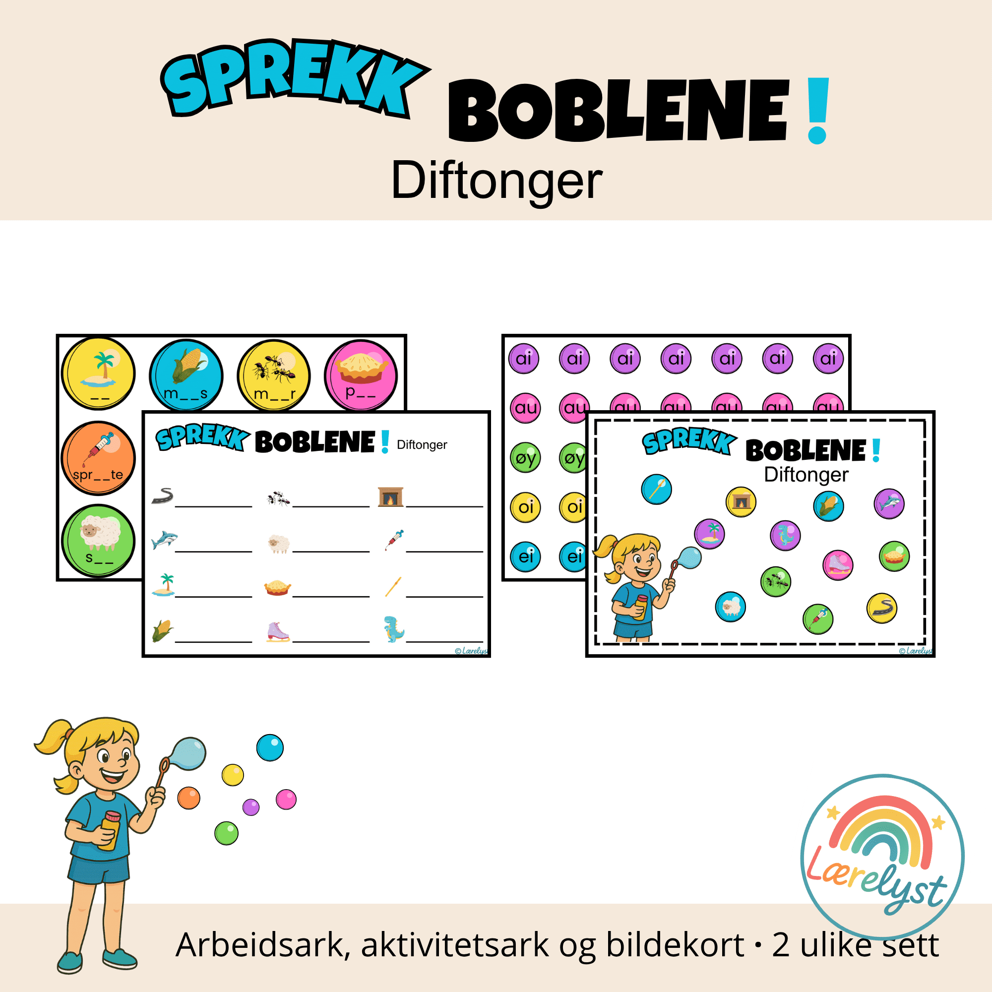 Sprekk boblene! Diftonger