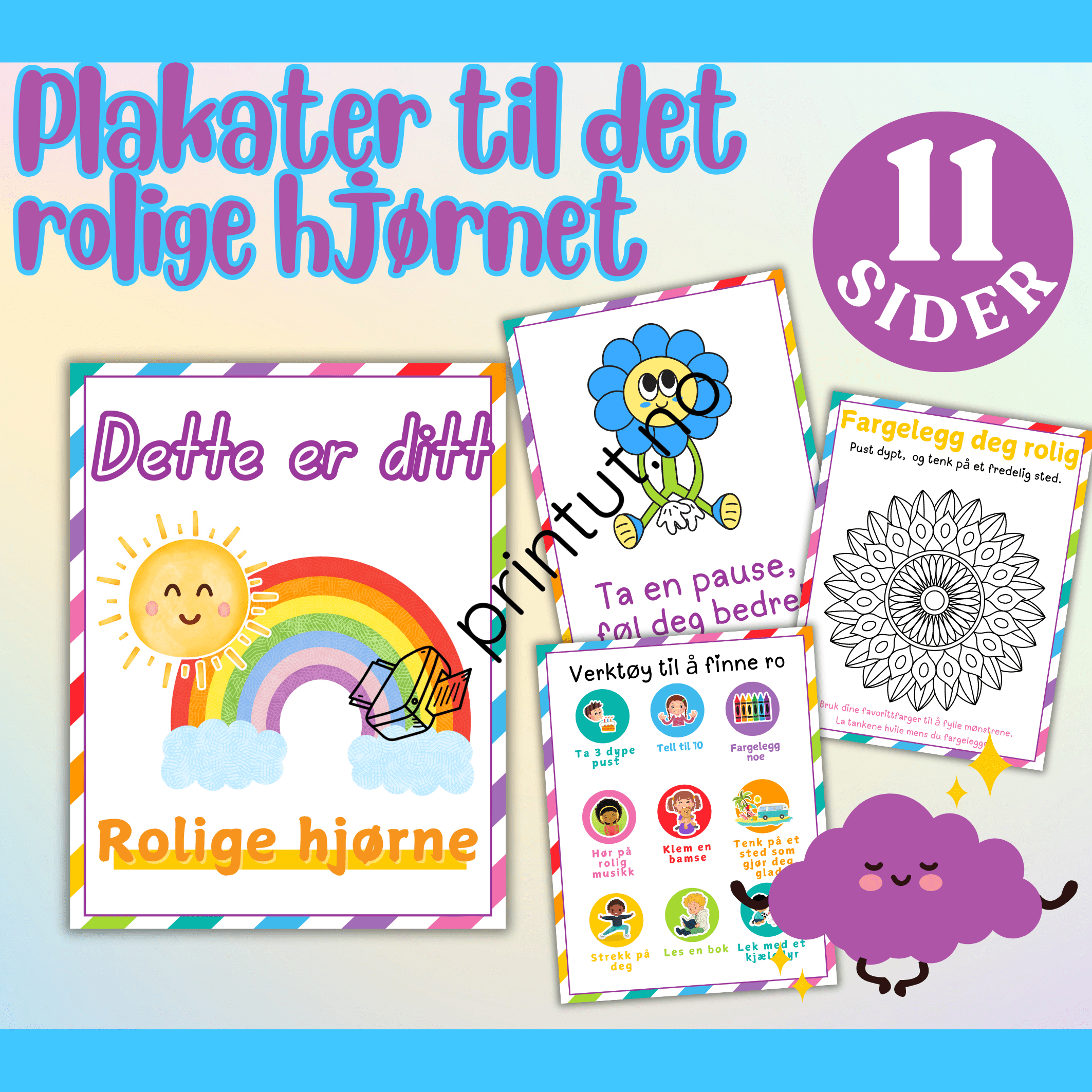 Det rolige hjørnet-plakater