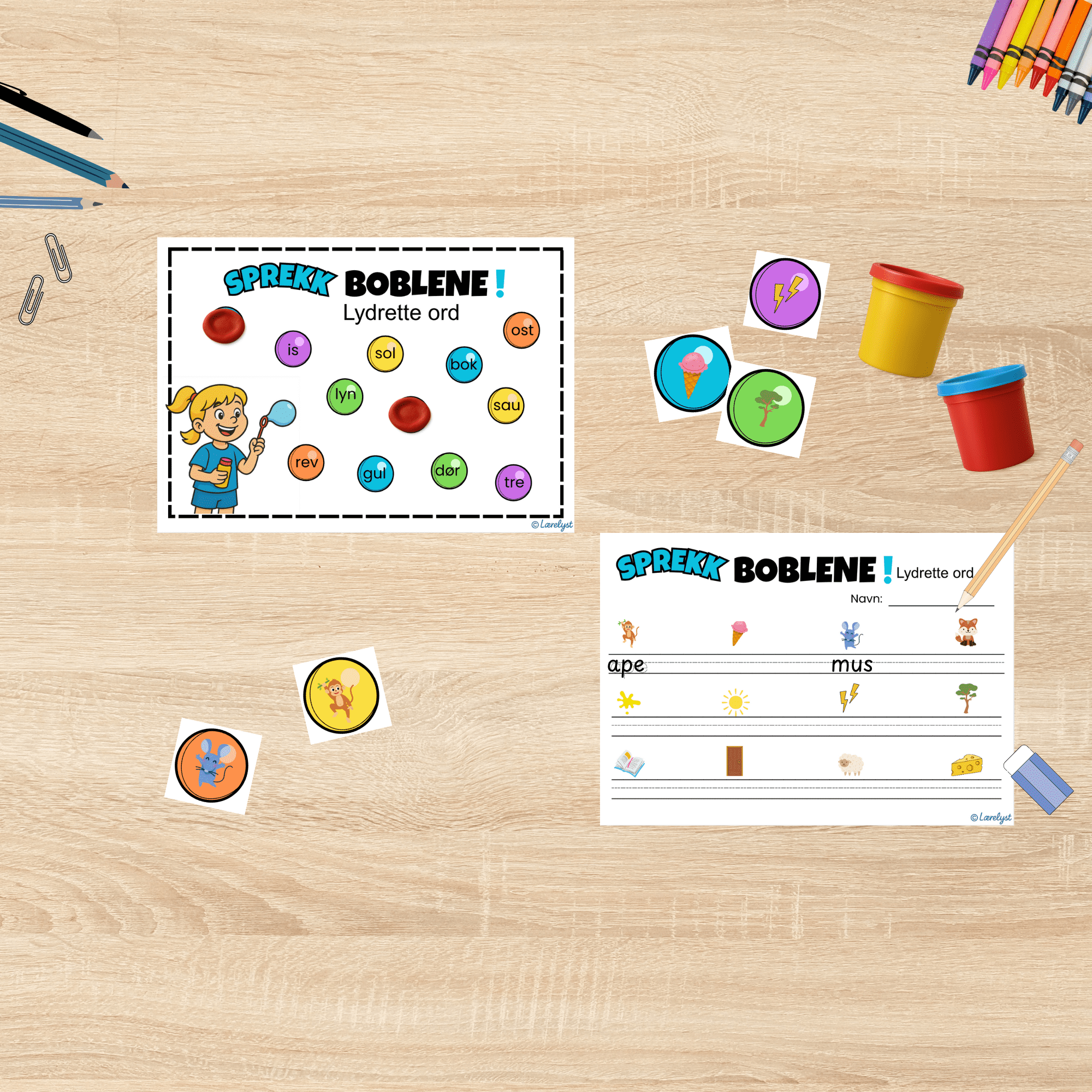 Sprekk boblene! Lydrette ord - Bilde 3