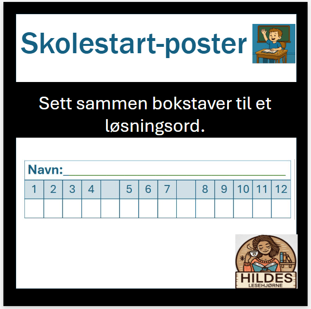 Poster til skolestart - Bilde 3