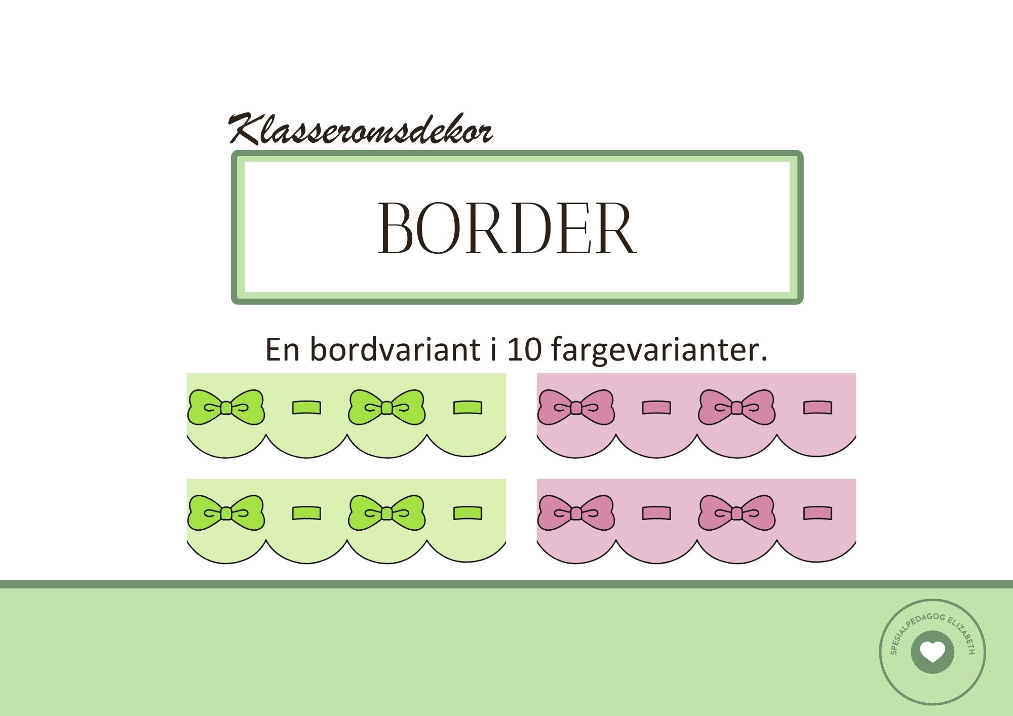 Bord for å lage en større kant rundt tavle, whiteboard, bursdagsbilder, prosjekter m.m