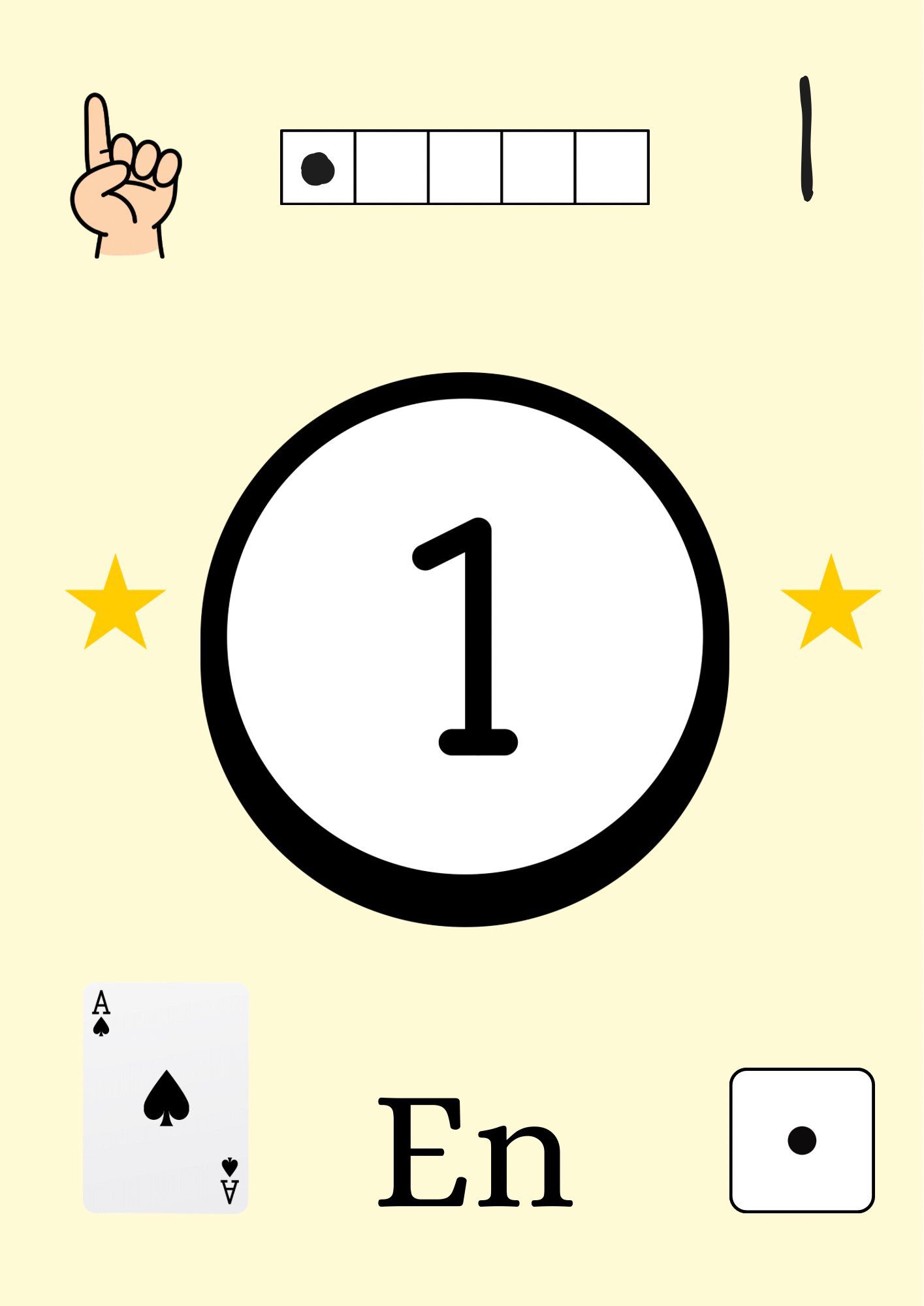 Tallrekken 1-10 representasjonsplakater