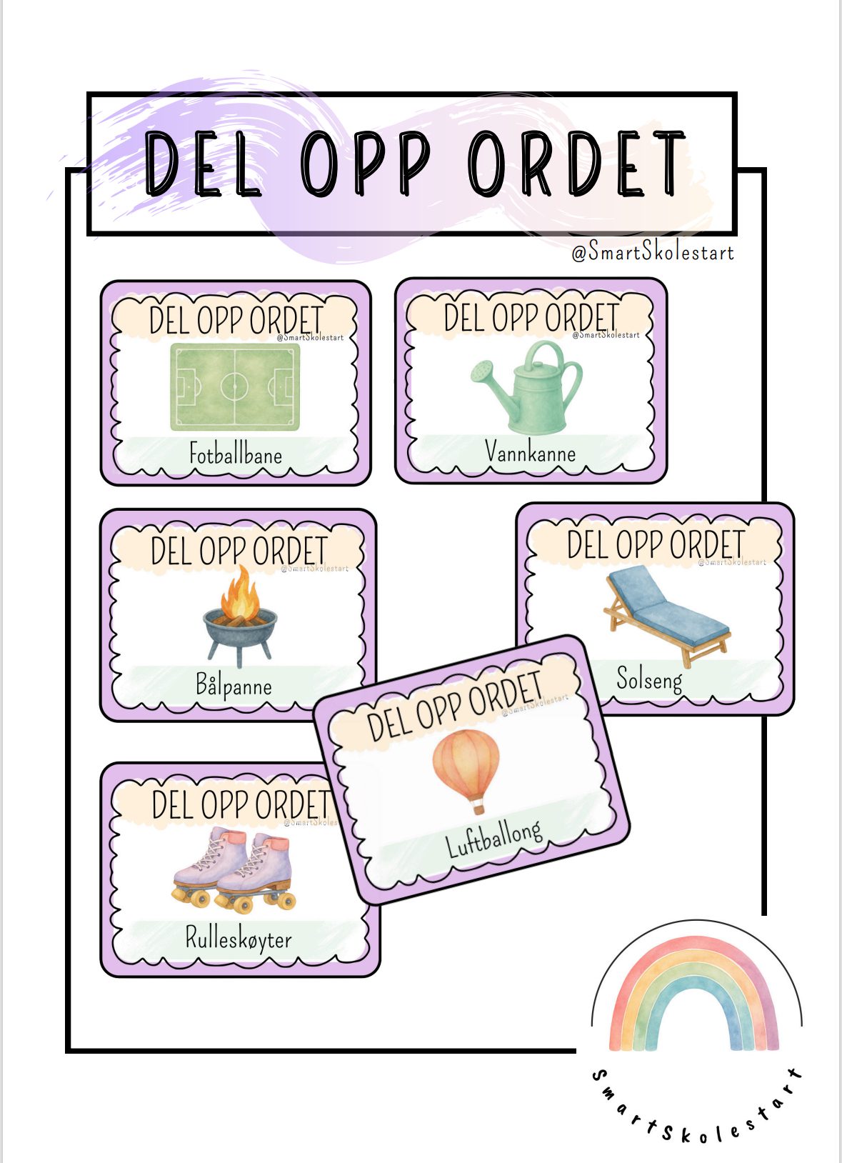 SPRÅKLEK: Del opp ordet