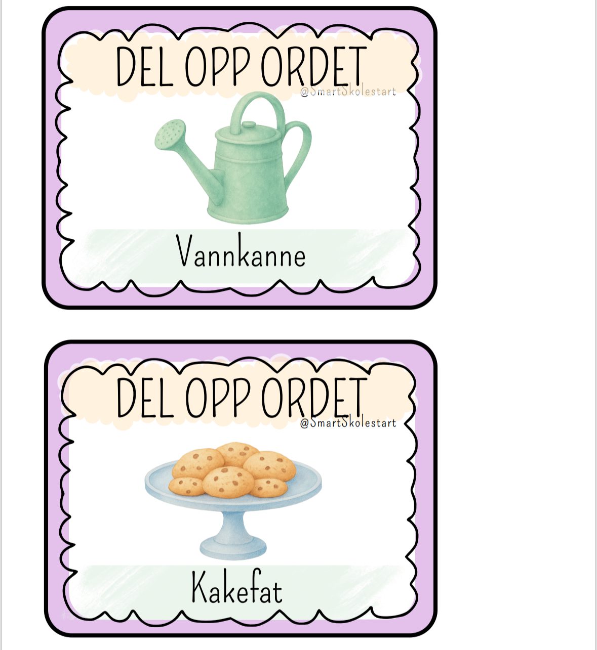 SPRÅKLEK: Del opp ordet - Bilde 4