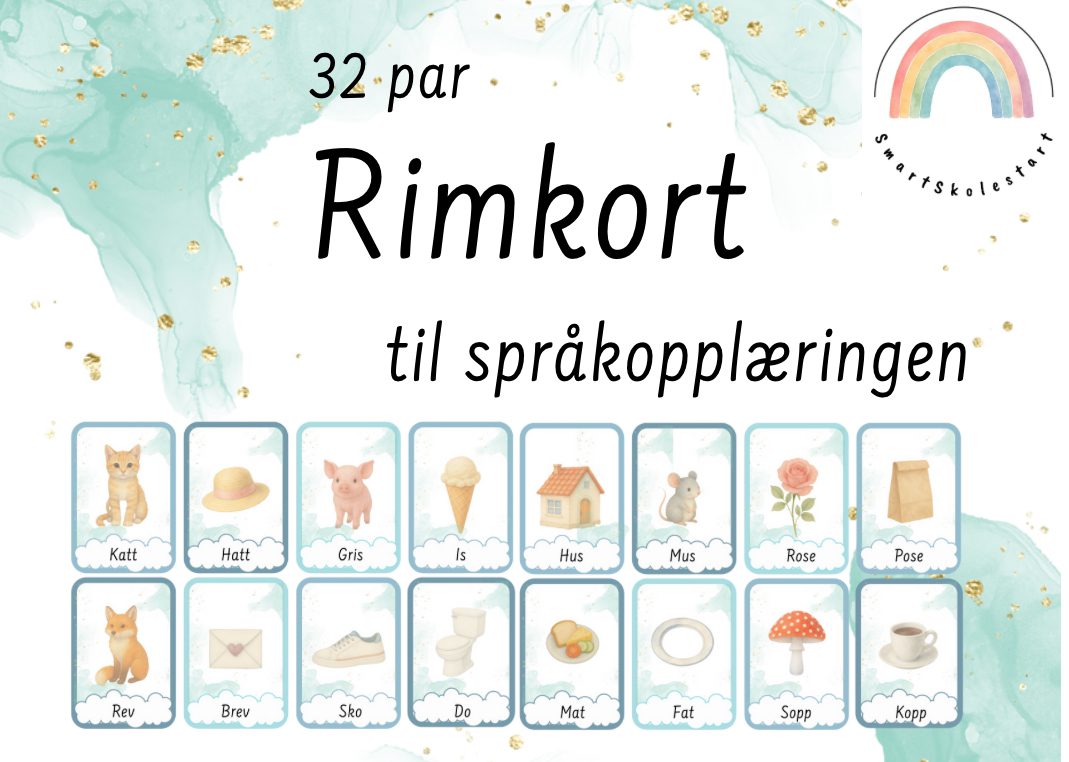 Språklek - rimkort