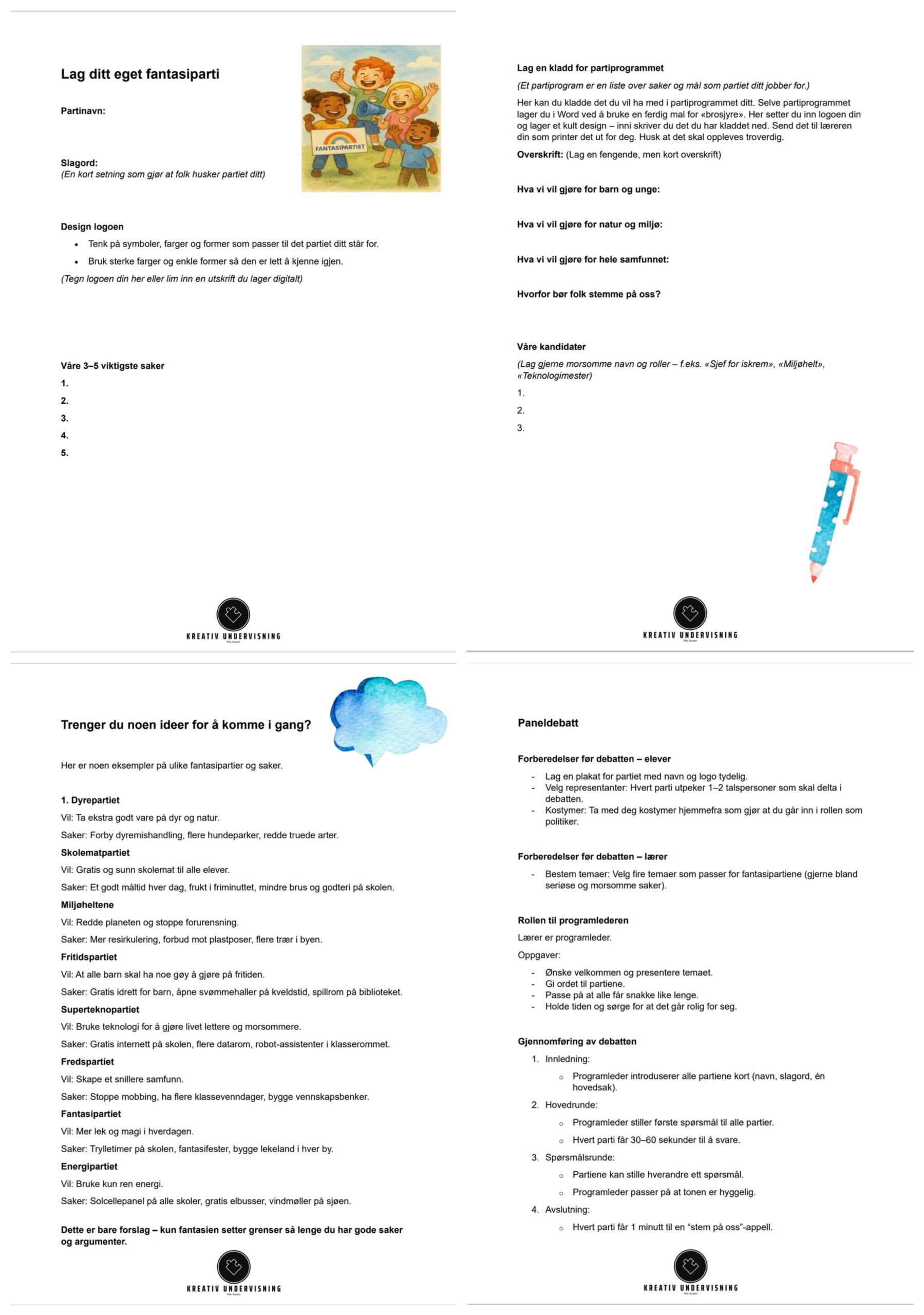 Fantasiparti + paneldebatt