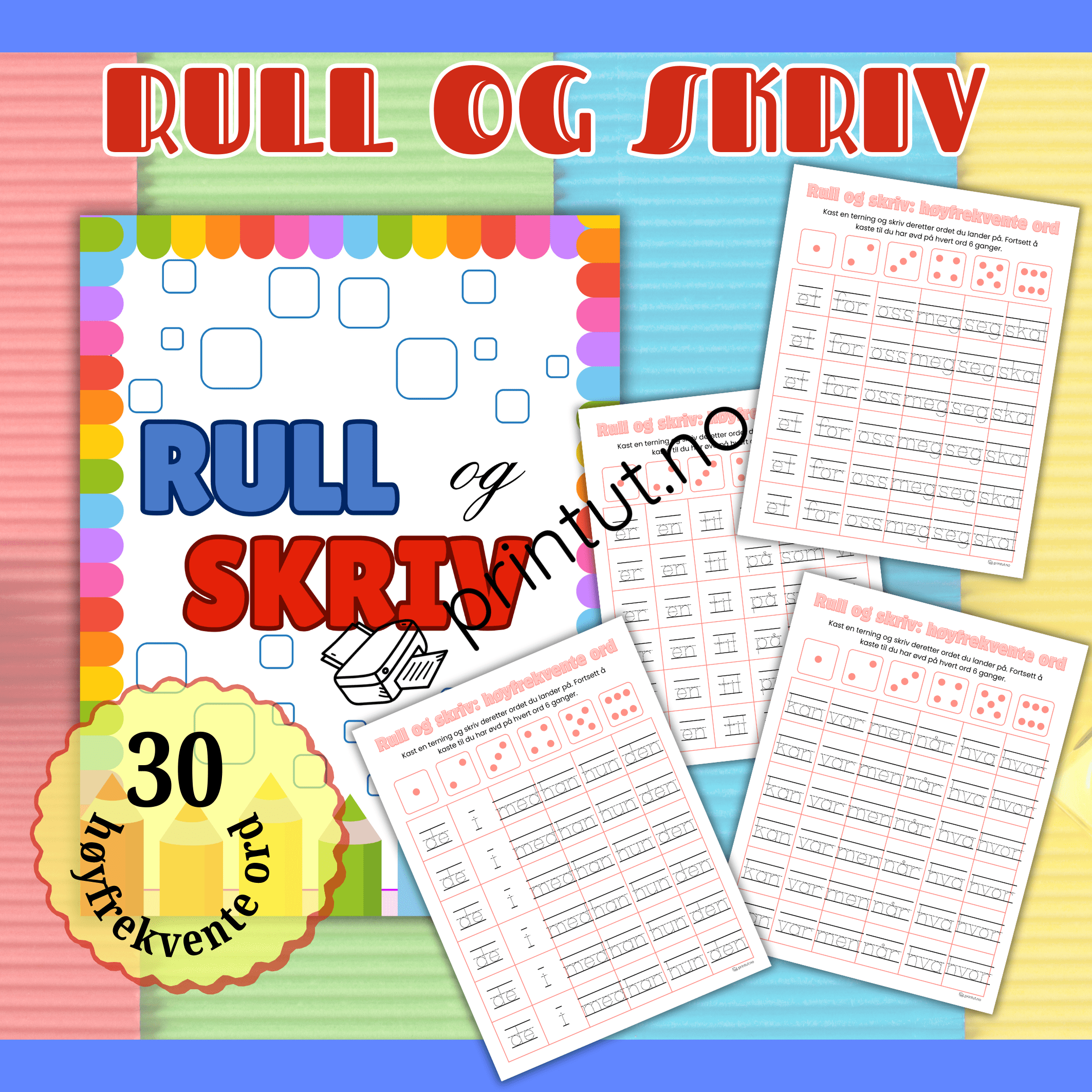 Rull og skriv-høyfrekvente ord