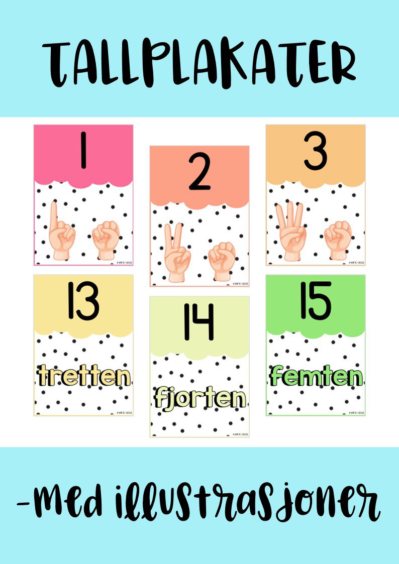 Tallplakater fra 0-100