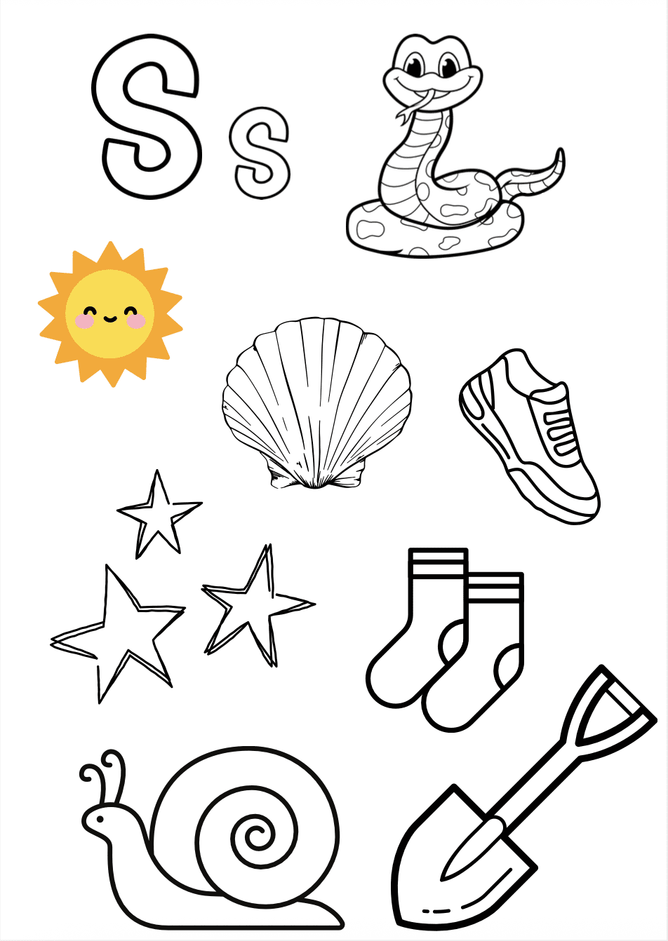 Arbeidshefte, bokstaven "S" - Bilde 2
