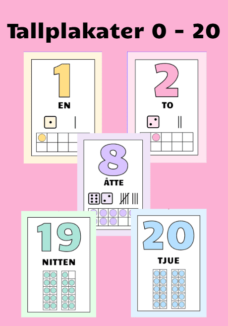 Tallplakater 0-20
