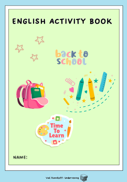 Back to school - English activity book