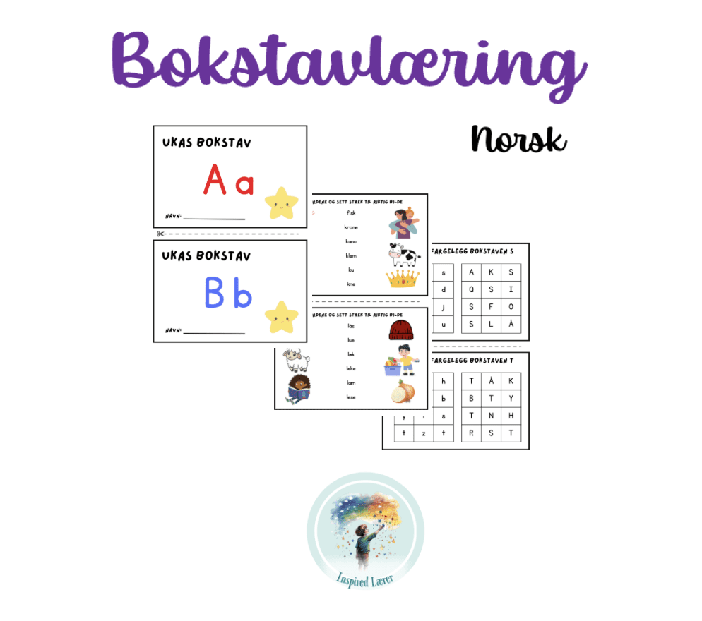 Bokstavlæring - Minihefte