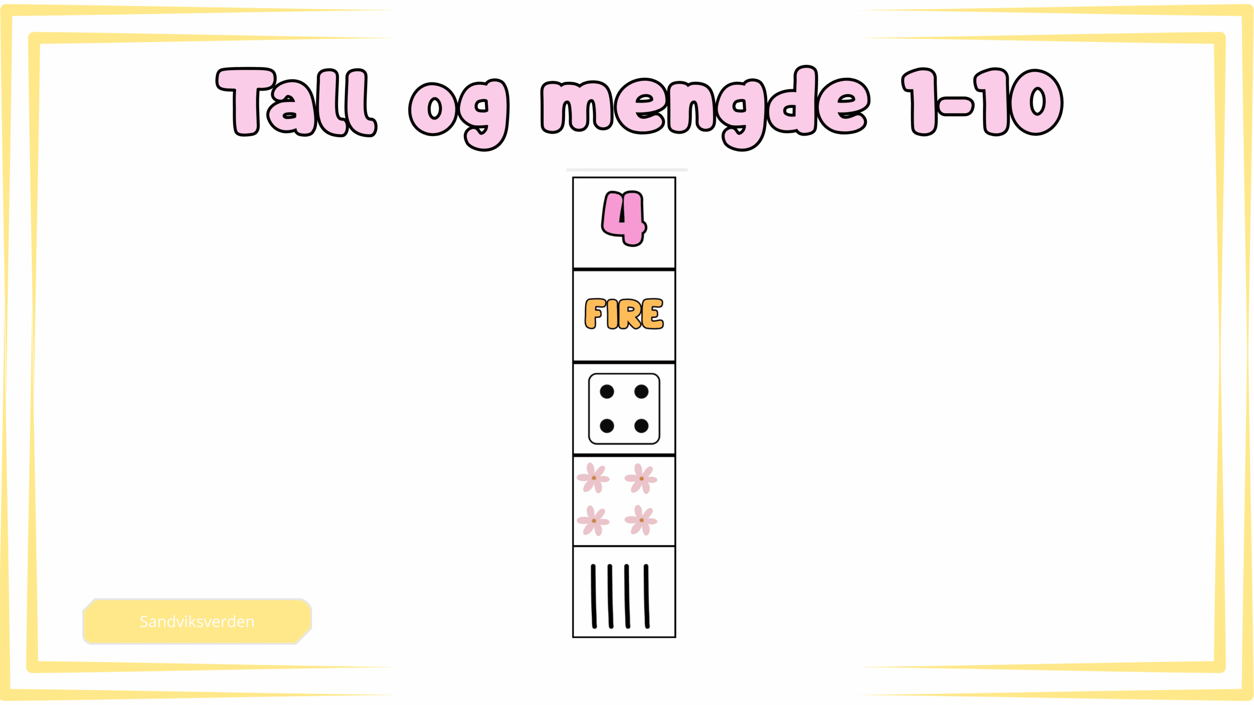 Tall og mengdeforståelse 1-10