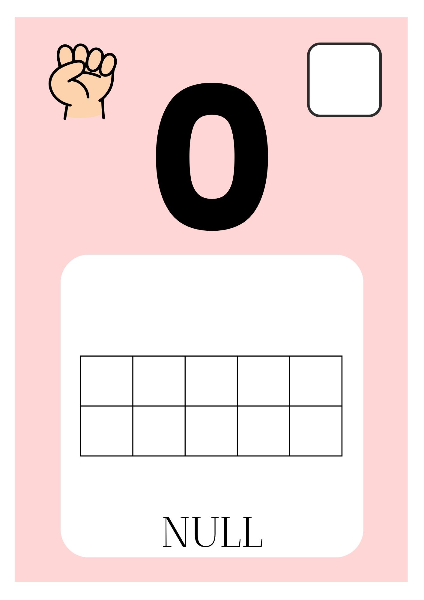 Tallplakater med tallene fra 0 til 20 - flerfarget - Bilde 2