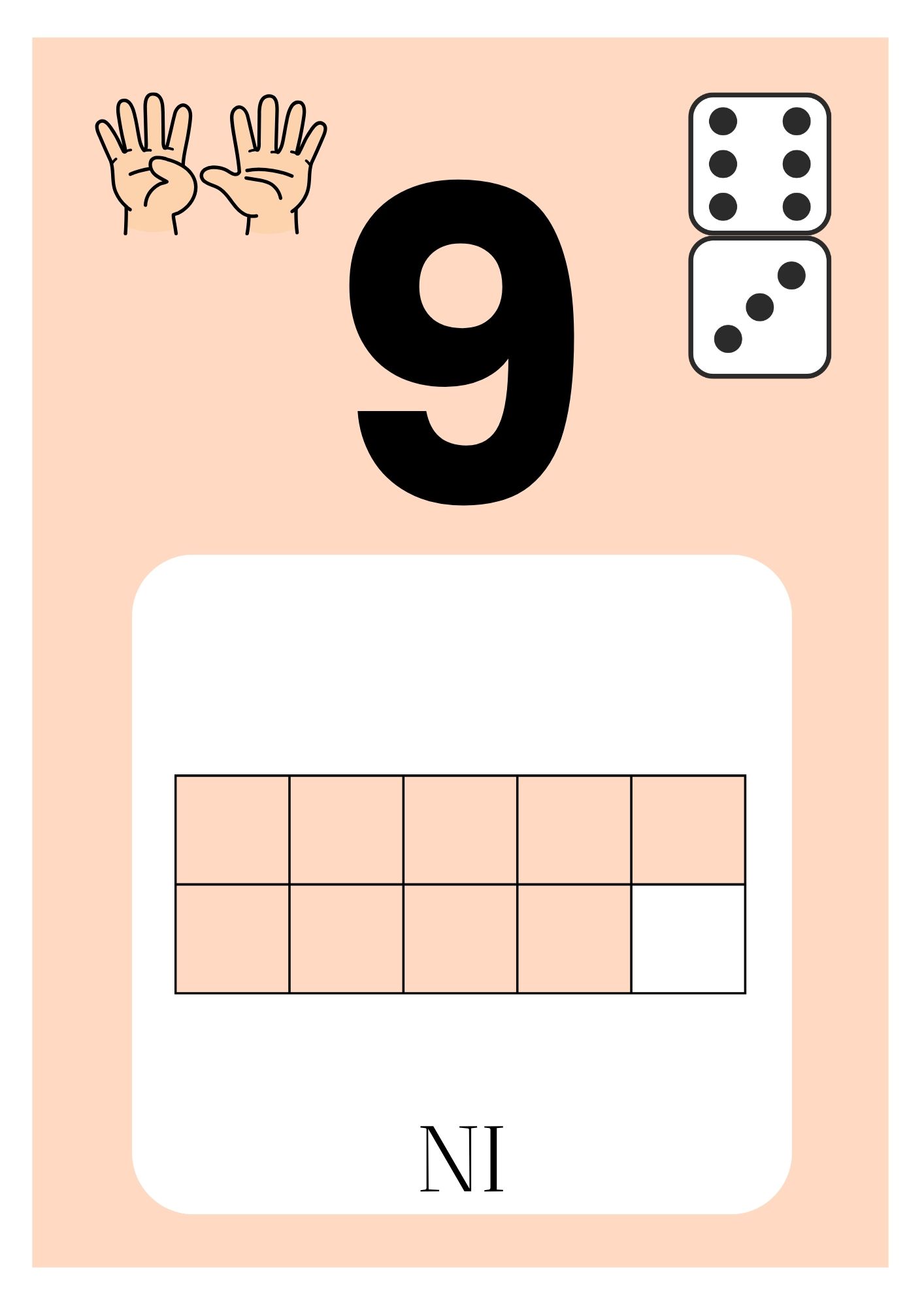 Tallplakater med tallene fra 0 til 20 - flerfarget - Bilde 11