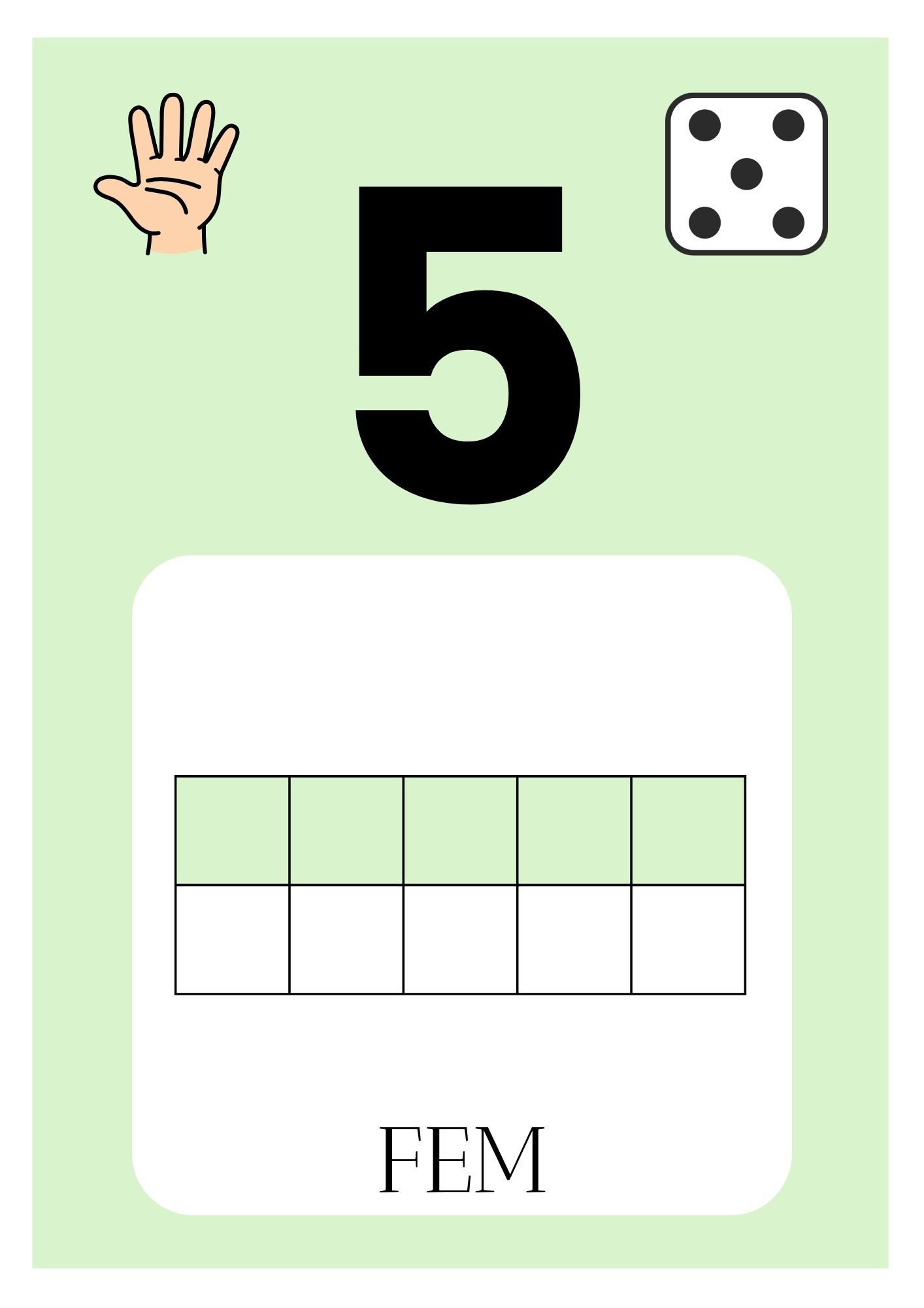 Tallplakater med tallene fra 0 til 20 - flerfarget - Bilde 7