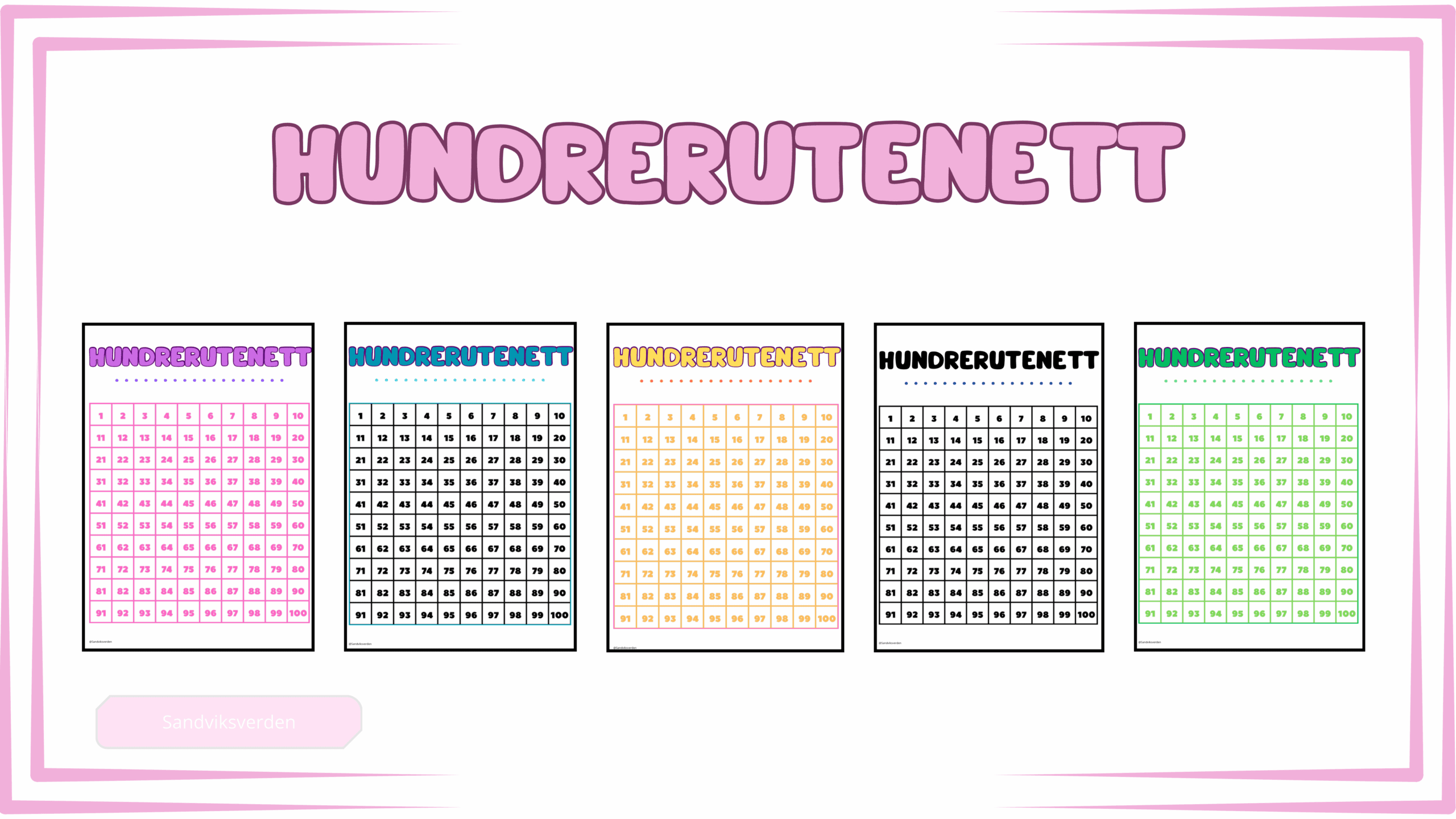 Hundrerutenett