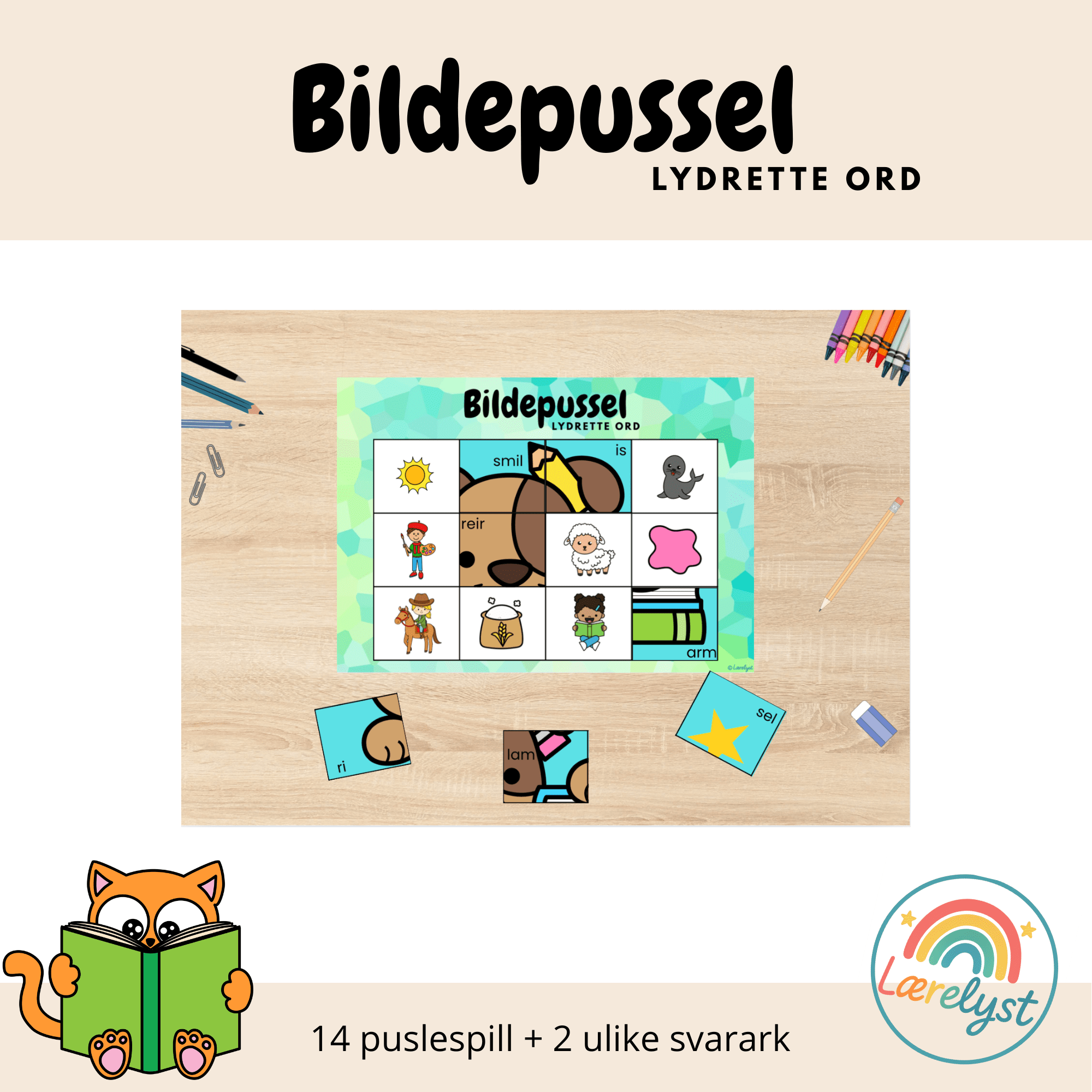Bildepussel - Lydrette ord