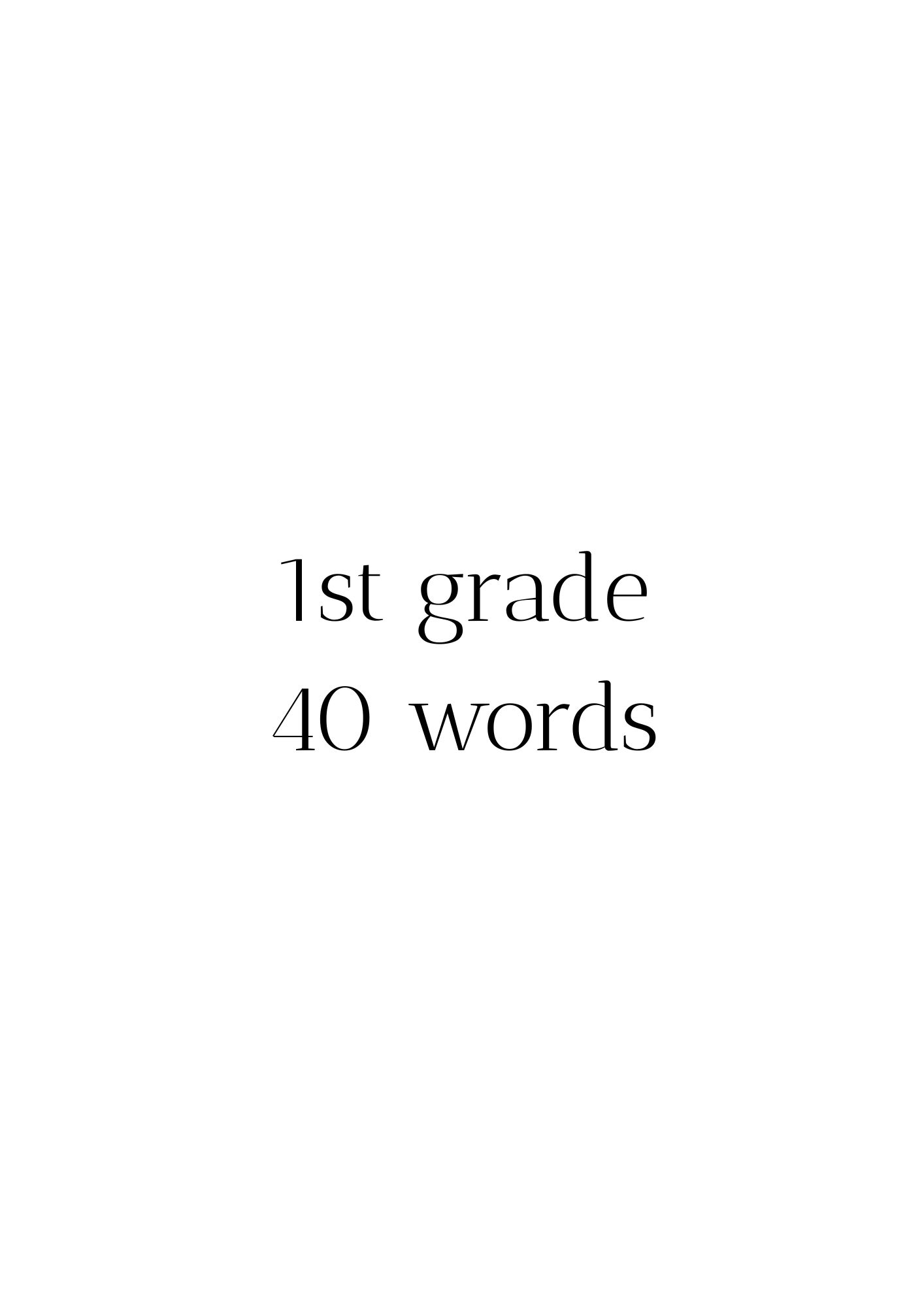 Dolch sight words - første engelske høyfrekvente ord - Bilde 12