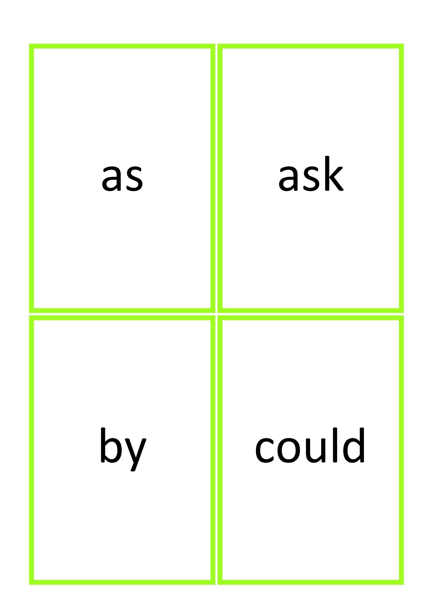 Dolch sight words - første engelske høyfrekvente ord - Bilde 14