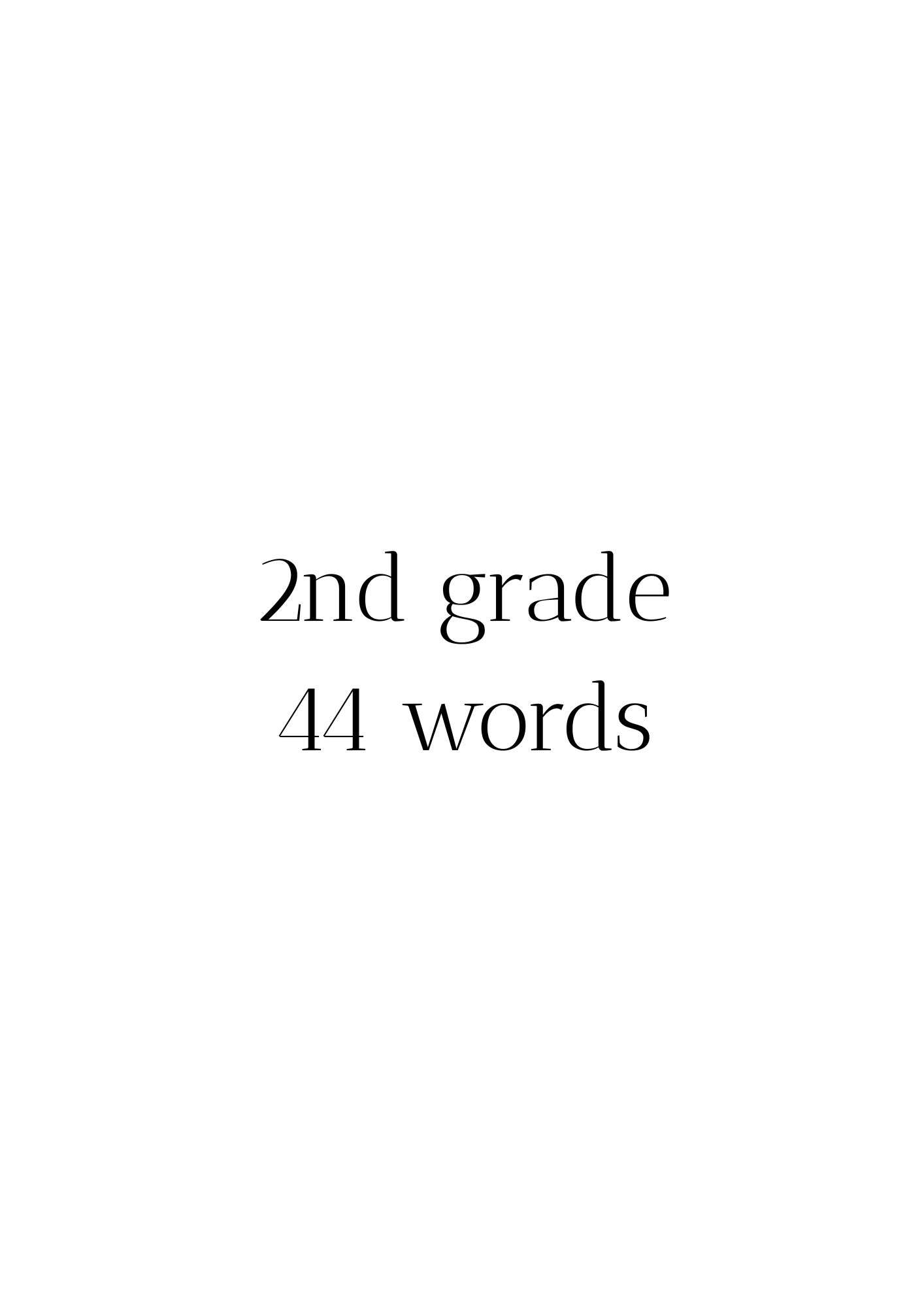 Dolch sight words - første engelske høyfrekvente ord - Bilde 17