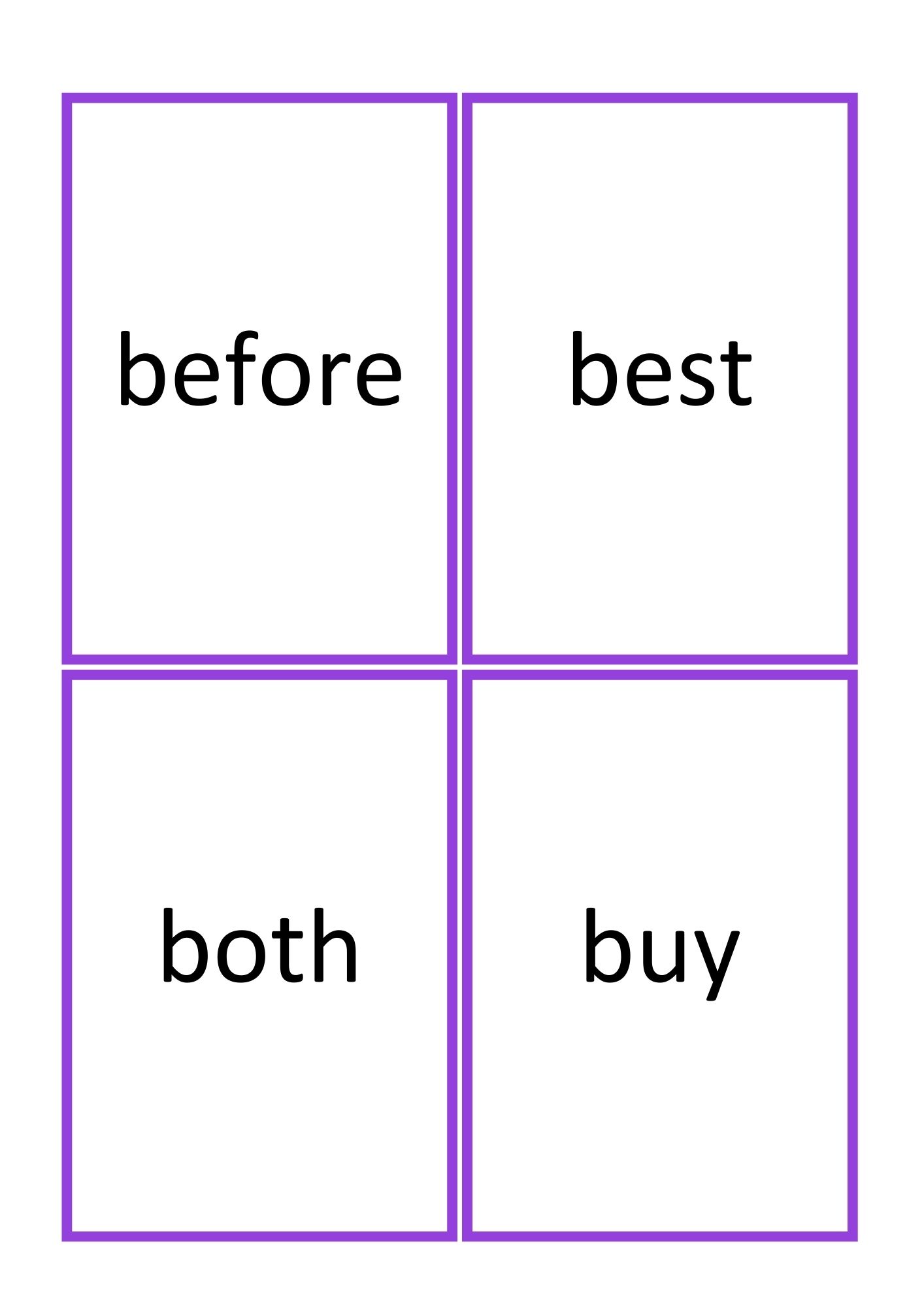 Dolch sight words - første engelske høyfrekvente ord - Bilde 19