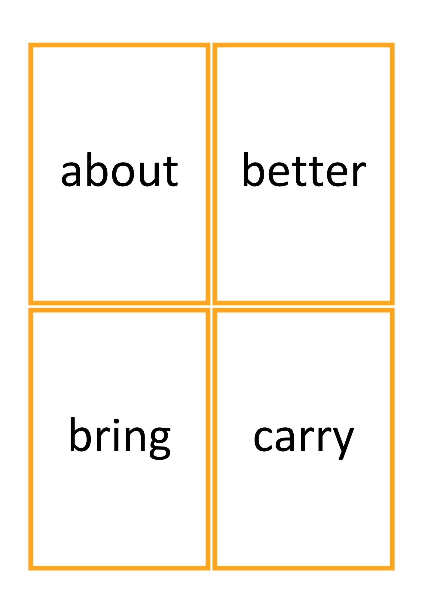 Dolch sight words - første engelske høyfrekvente ord - Bilde 23