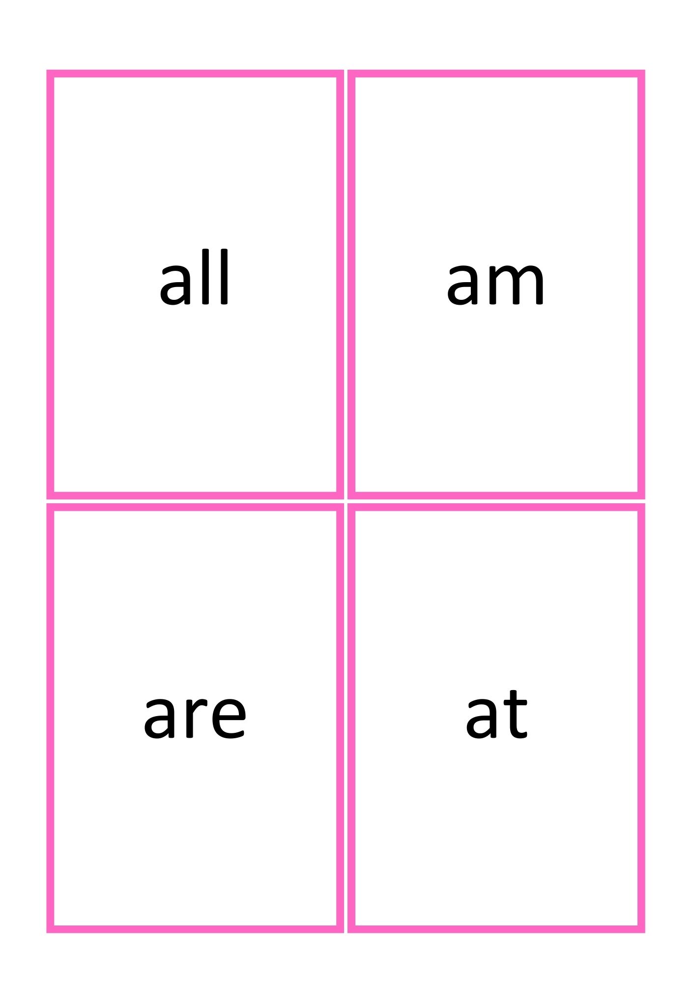 Dolch sight words - første engelske høyfrekvente ord - Bilde 8