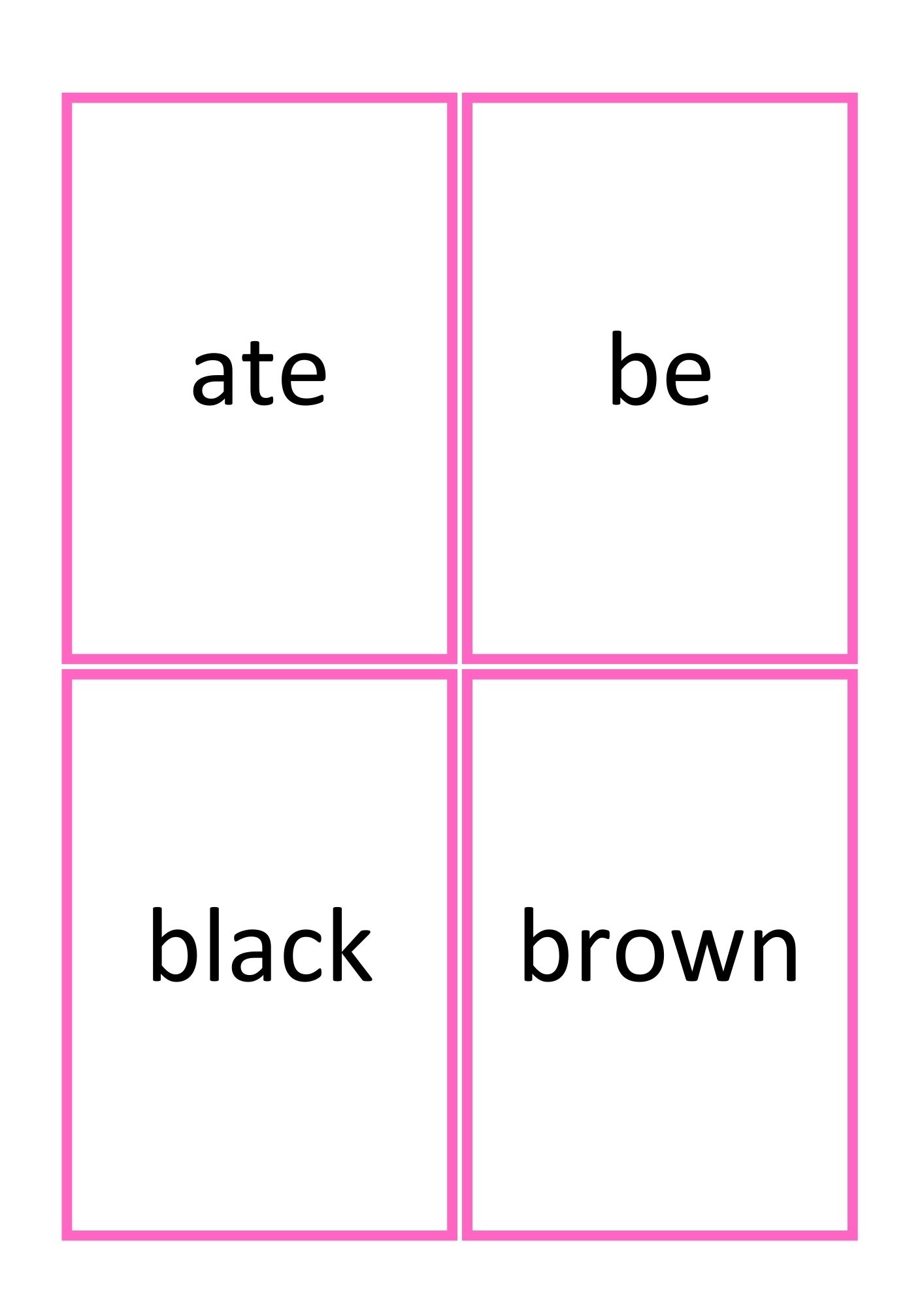Dolch sight words - første engelske høyfrekvente ord - Bilde 9
