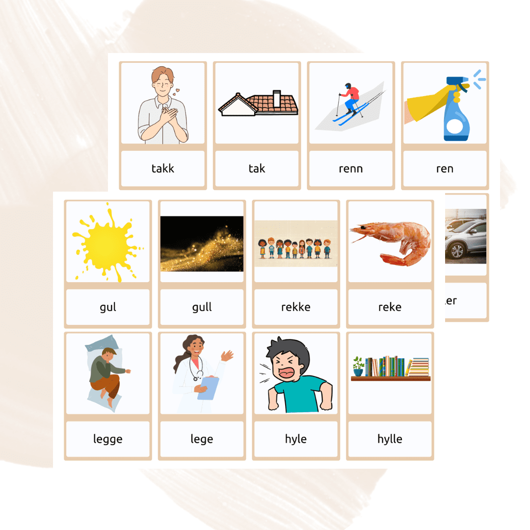 Ordpar: Enkel og dobbel konsonant