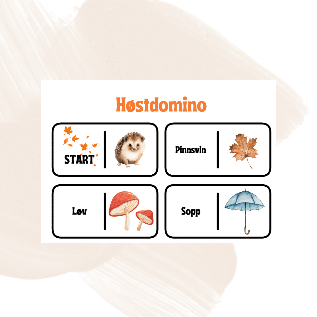 Begrepsoppgaver med høsttema