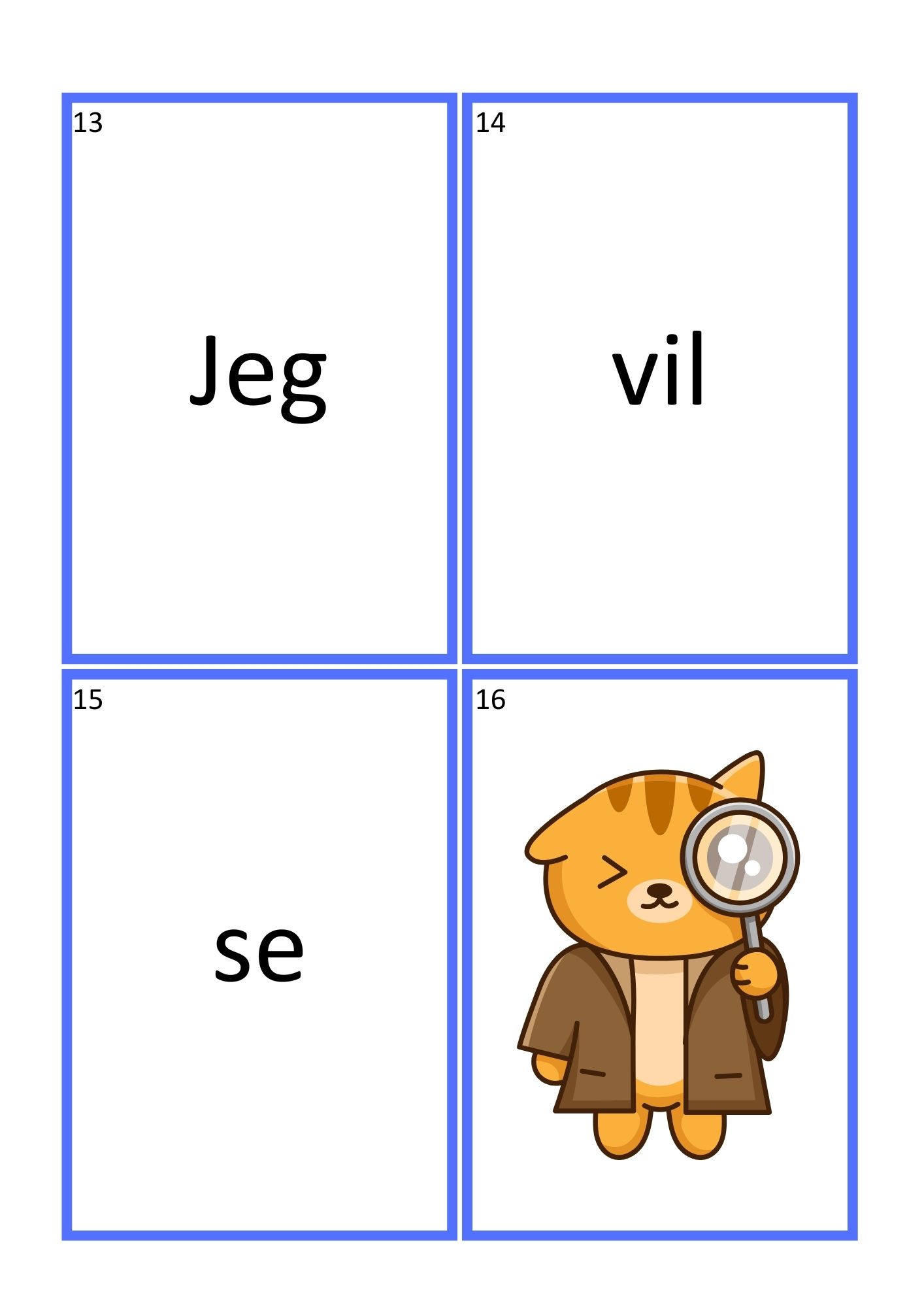 Mine første setninger m/høy.f ord & lydrette tolydsord - SMÅ BOKSTAVER - Bilde 4