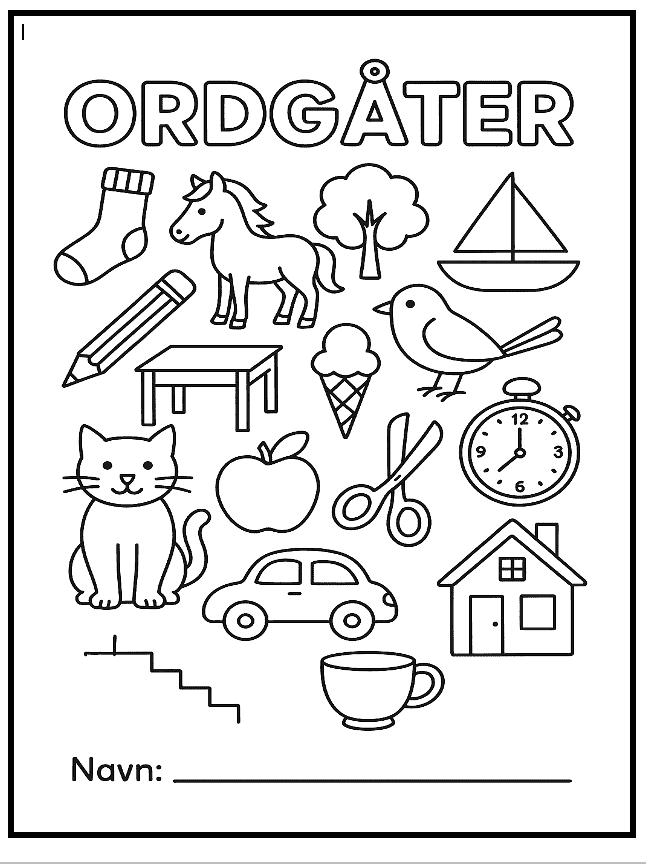 Ordgåter - BM - 2.-3.trinn - spesialundervisning - norsk som 2.språk